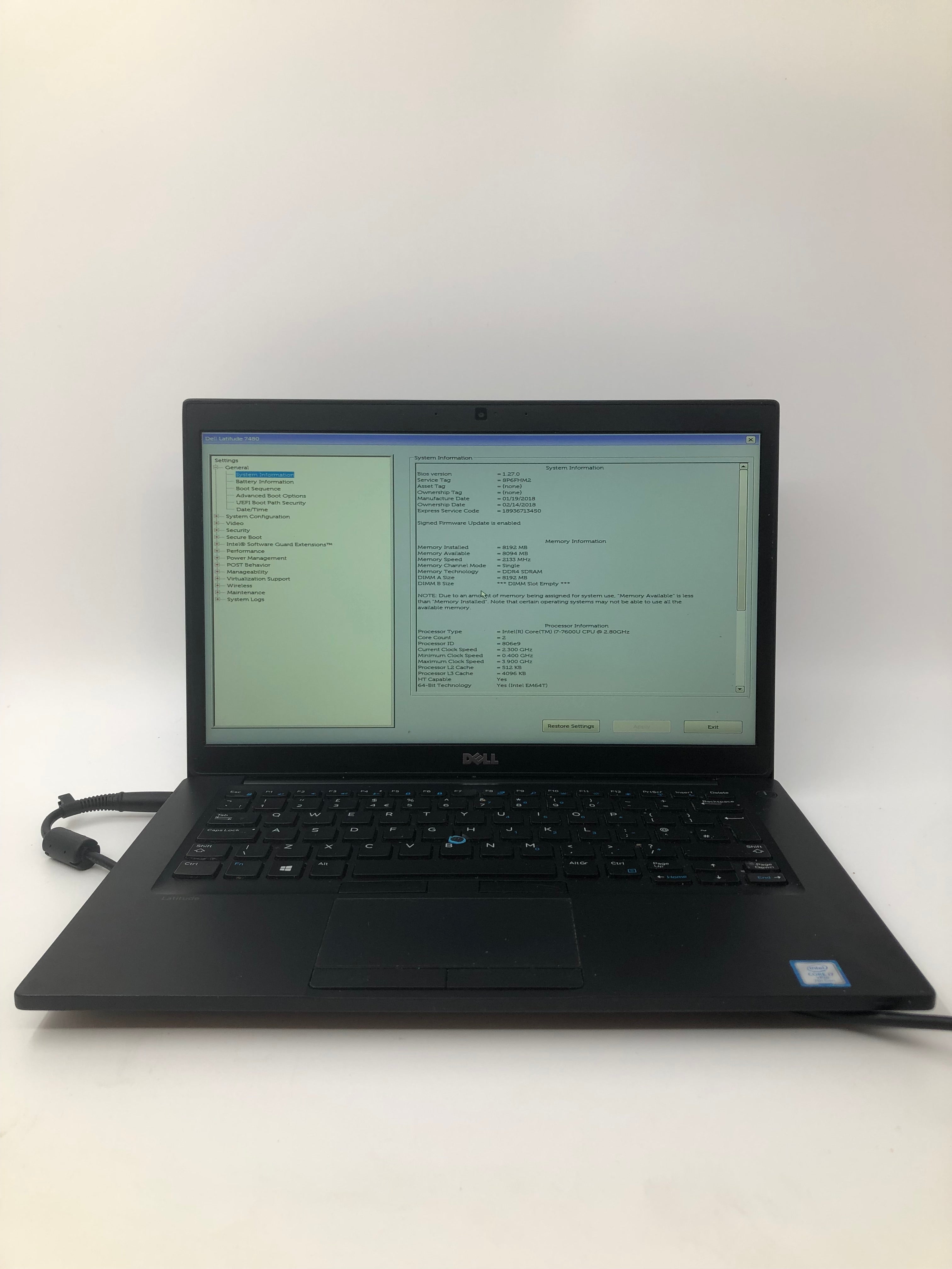 Dell Latitude 7480 | 14" WXGA | i5 7th Gen | 8GB RAM | 256GB SSD | W11 Pro