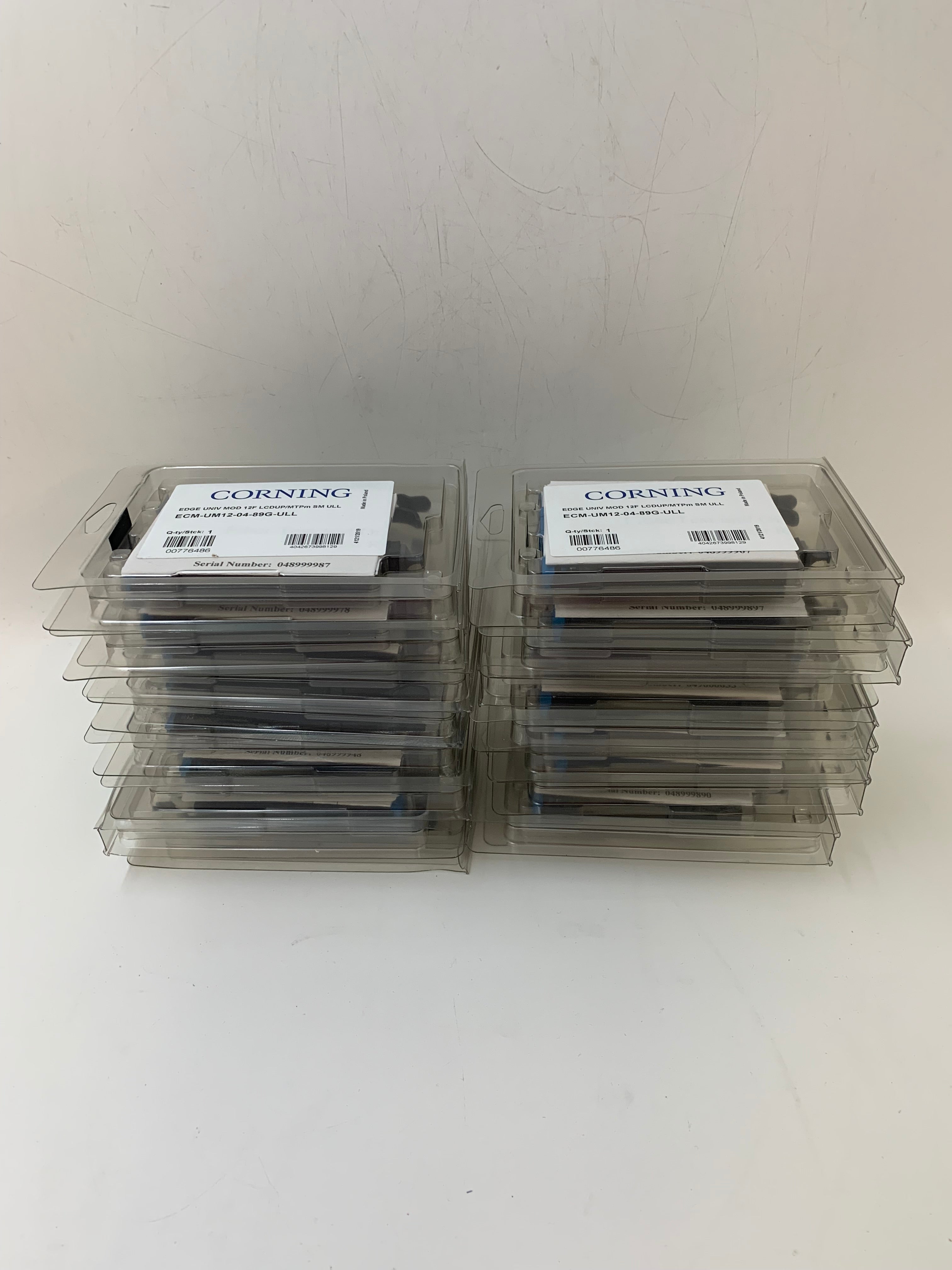 Corning Edge ECM-UM12-04-89G-ULL | Fibre Optic Cassette | New and Sealed | Lot of 16