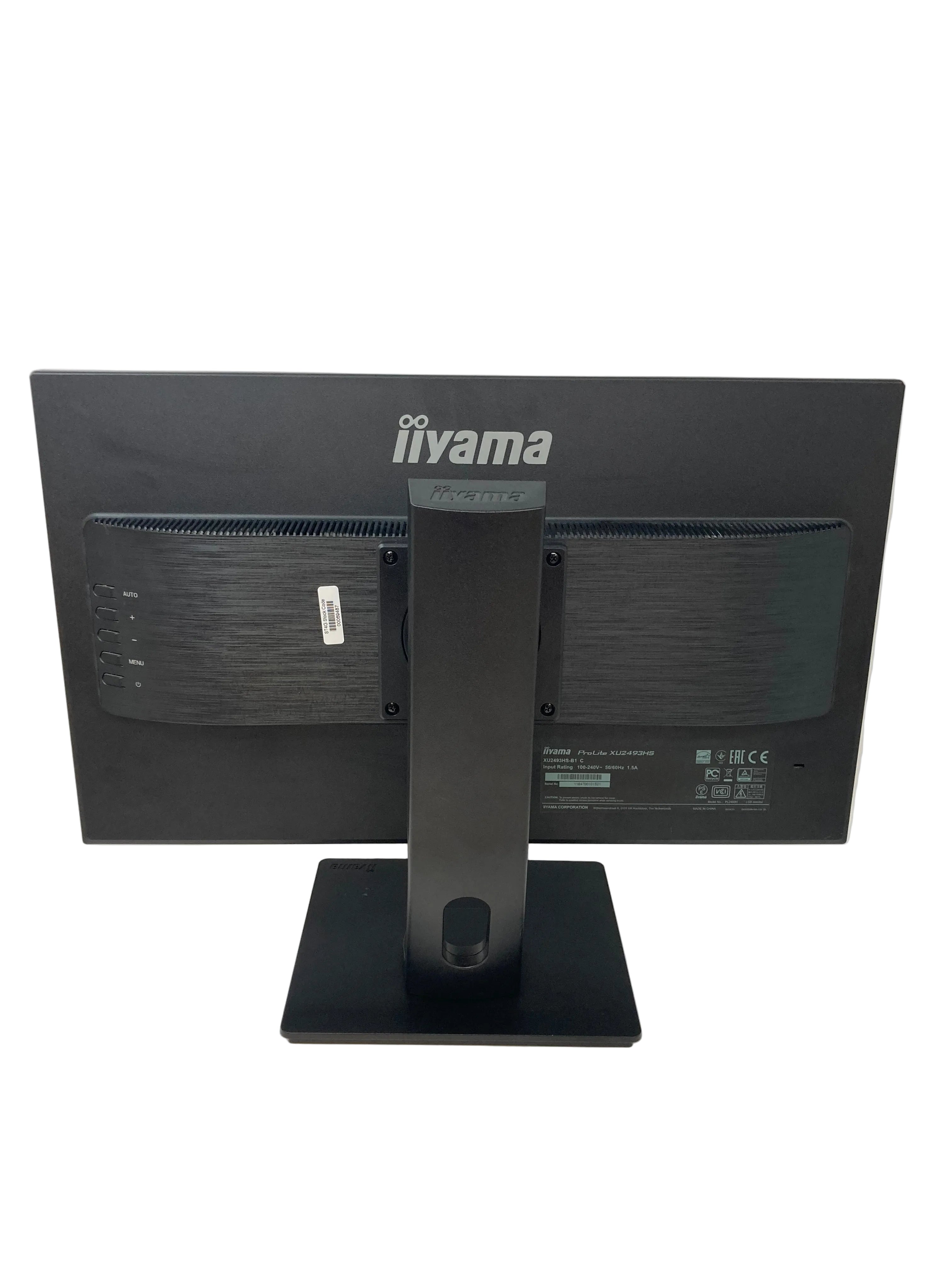 IIYAMA XU2493HS-B1 24" Full HD Monitor with Stand 60Hz DisplayPort HDMI VGA