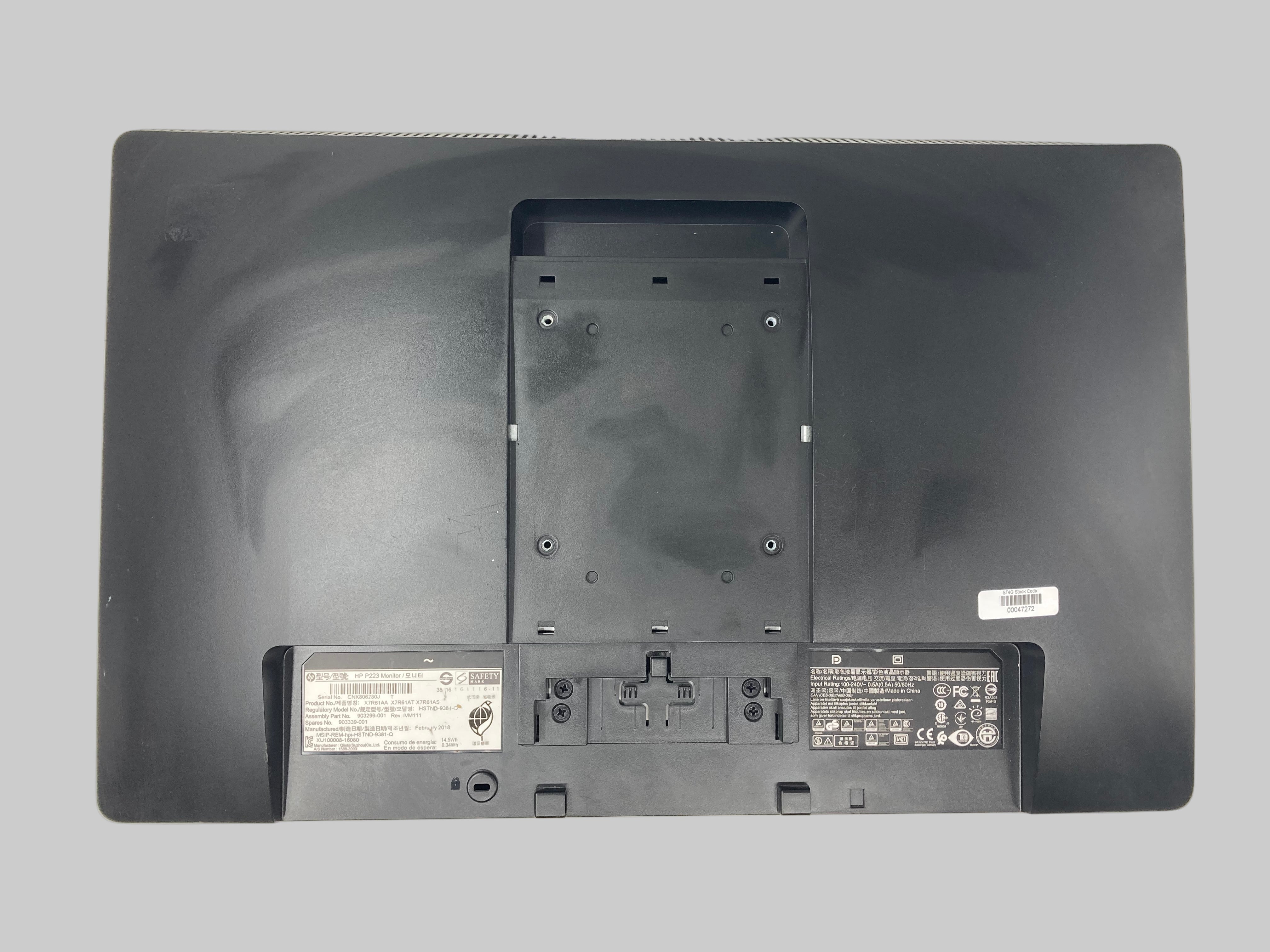 HP P223 22" Monitor VGA Display Port Lot Of 9