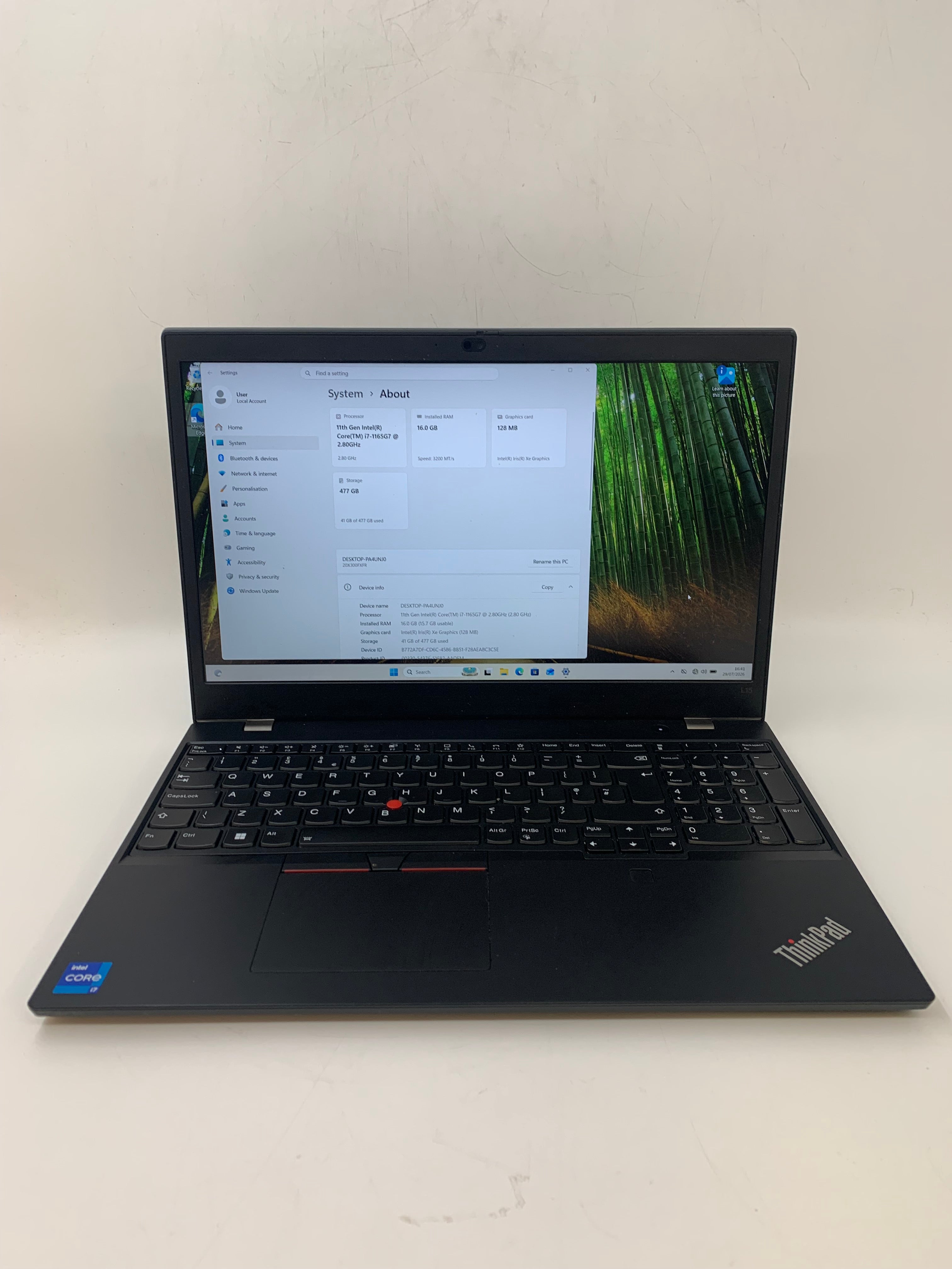 Lenovo Thinkpad L15 Gen 2 | 15.6" FHD | i7 11th Gen | 16GB RAM | 512GB SSD | W11 Pro