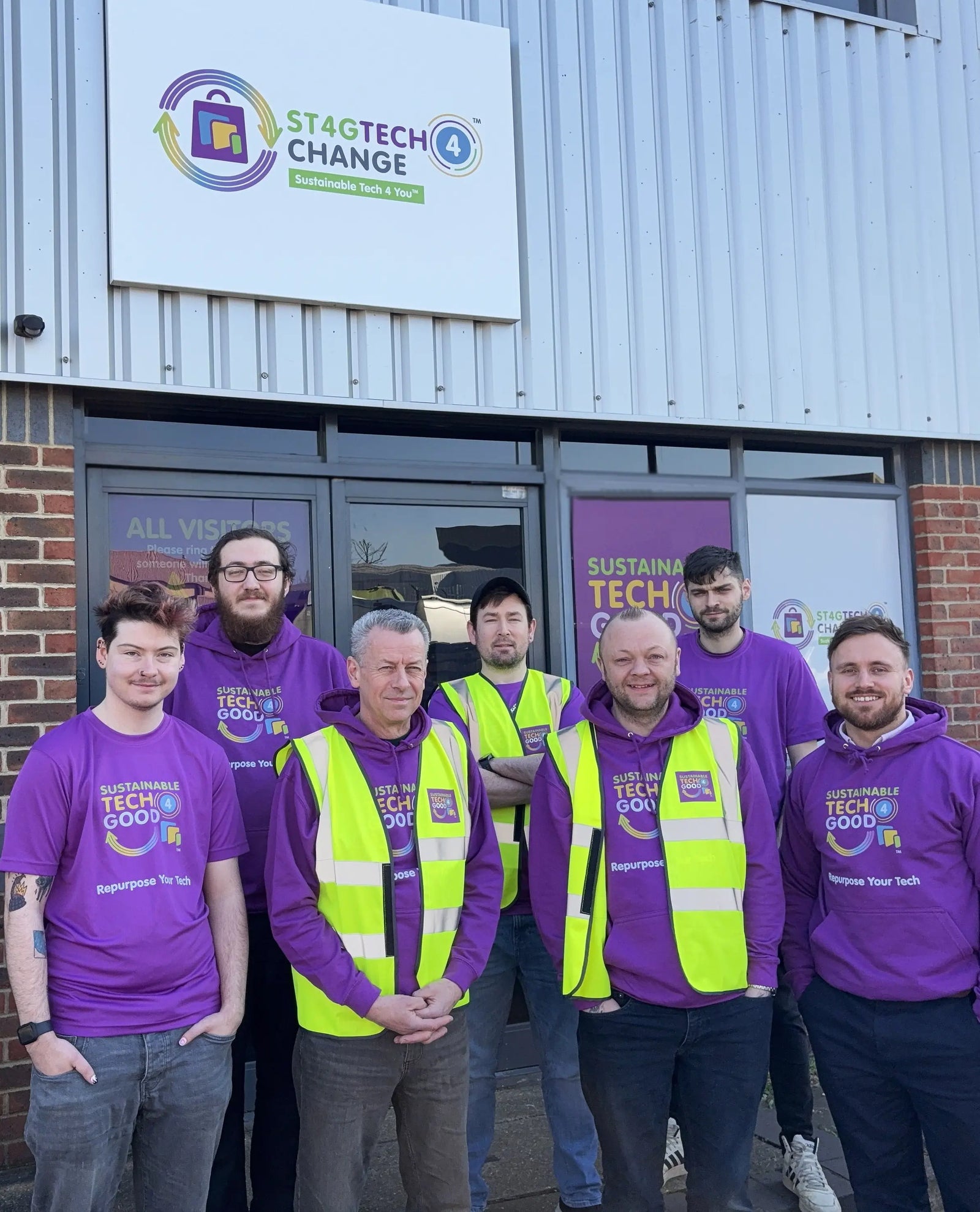 Tech 4 Change warehouse team