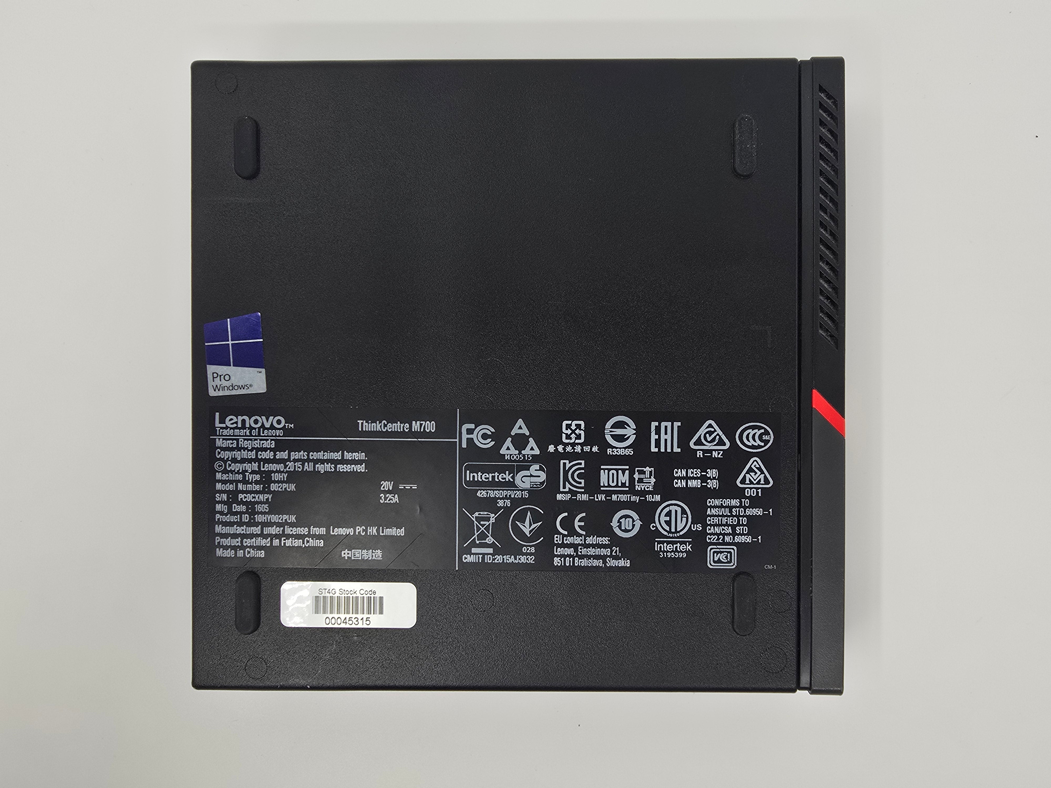 Lenovo Mini PC ThinkCentre M700 i3 6th Gen 3.2GHz 4GB RAM No HDD No OS #3
