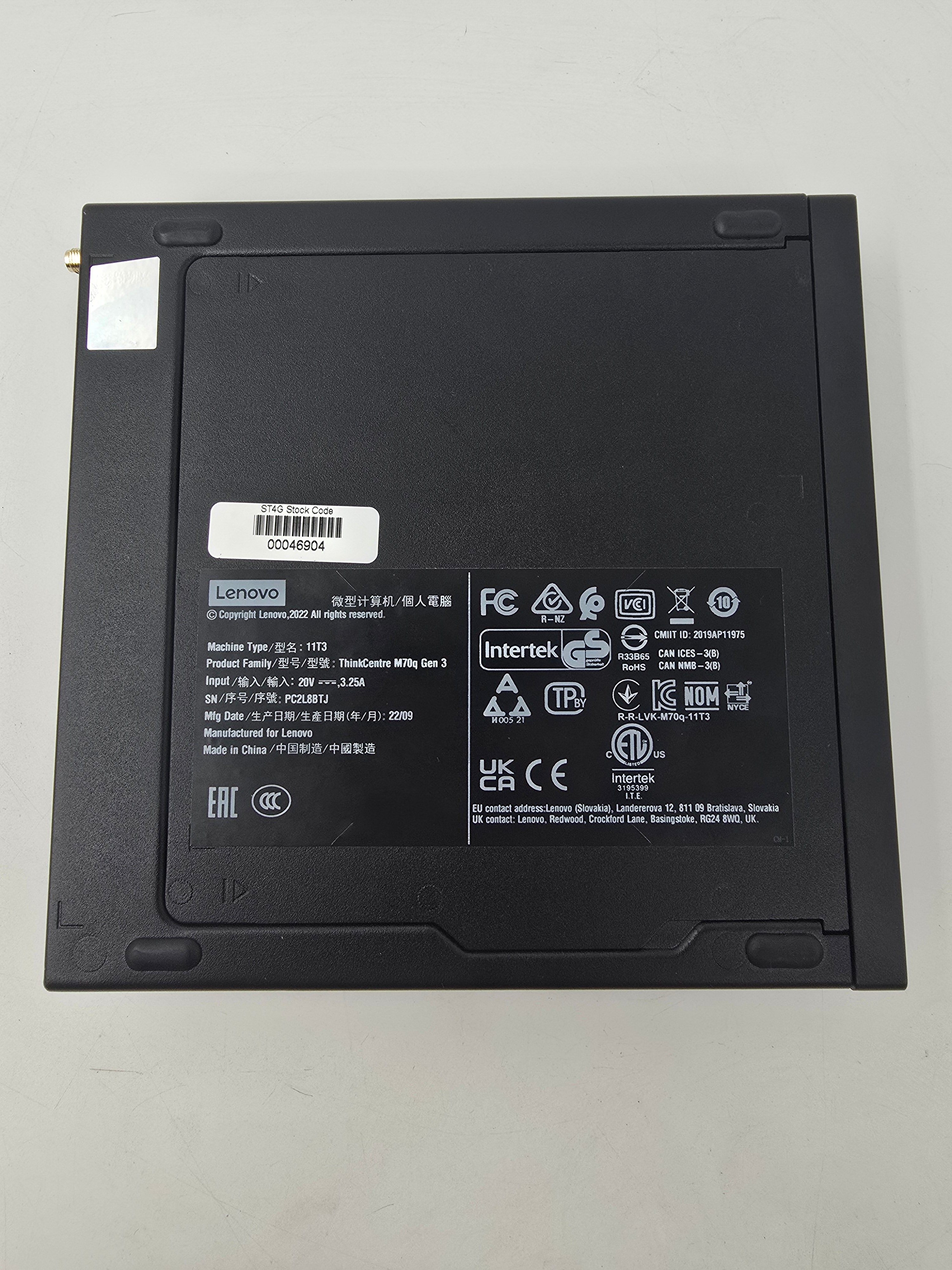 Lenovo ThinkCentre M70q Gen 3 i3 12th Gen 16GB RAM No SSD *Spares* Lot of 2