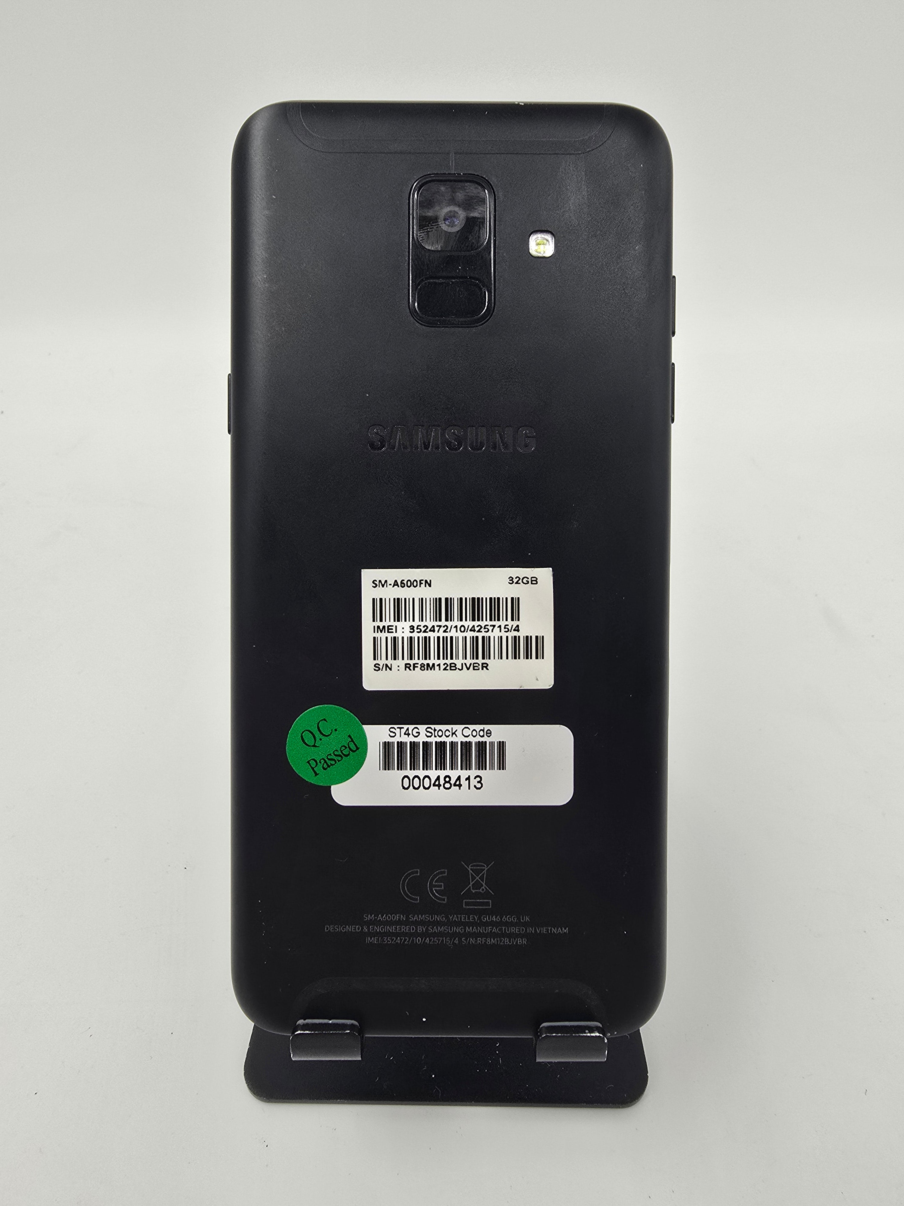 Samsung Mobile Phone Galaxy A6 32GB Storage Unlocked Black