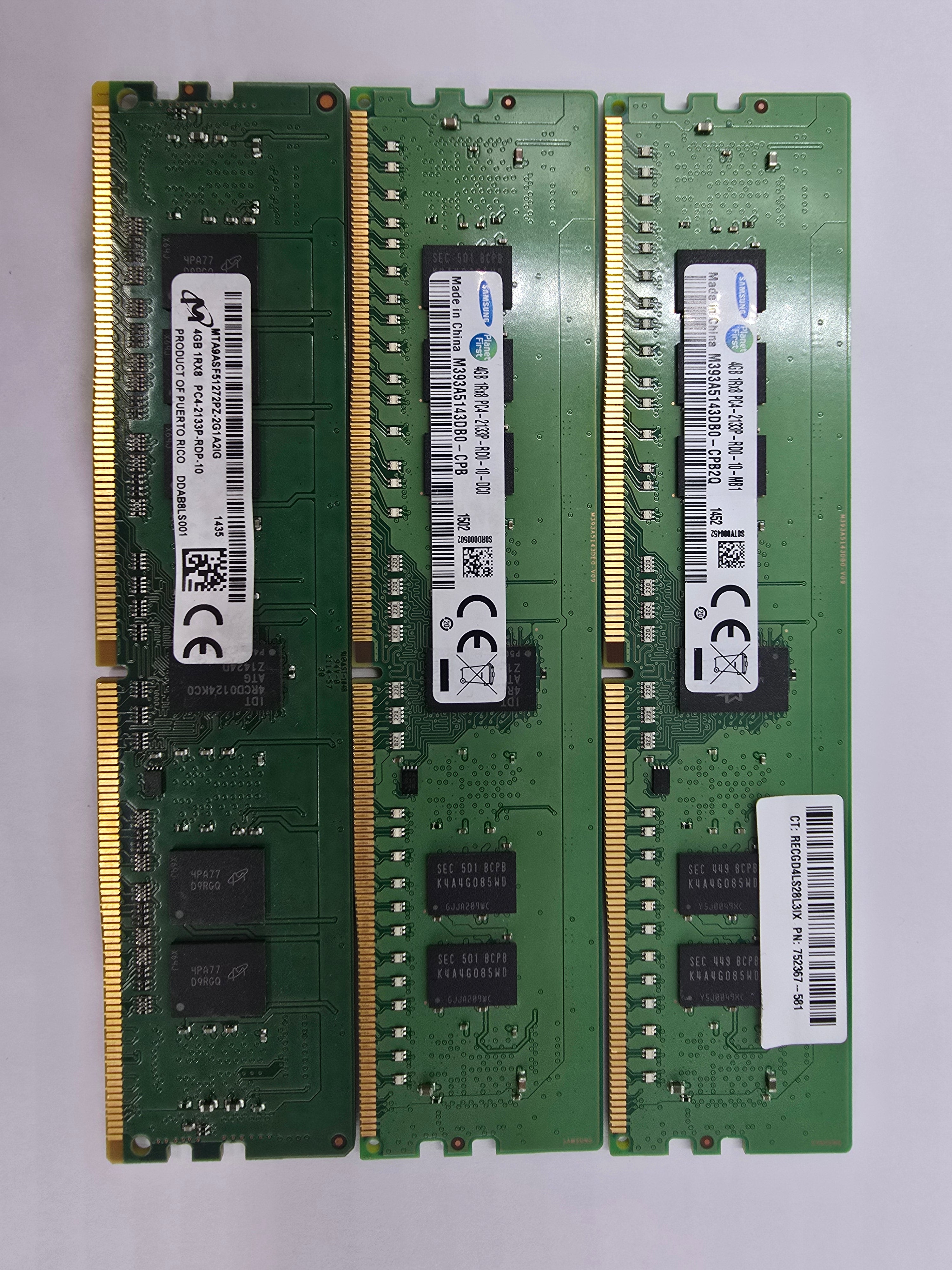 Server RAM Bundle 12GB (3x 4GB Sticks) DDR4 PC4-2133P