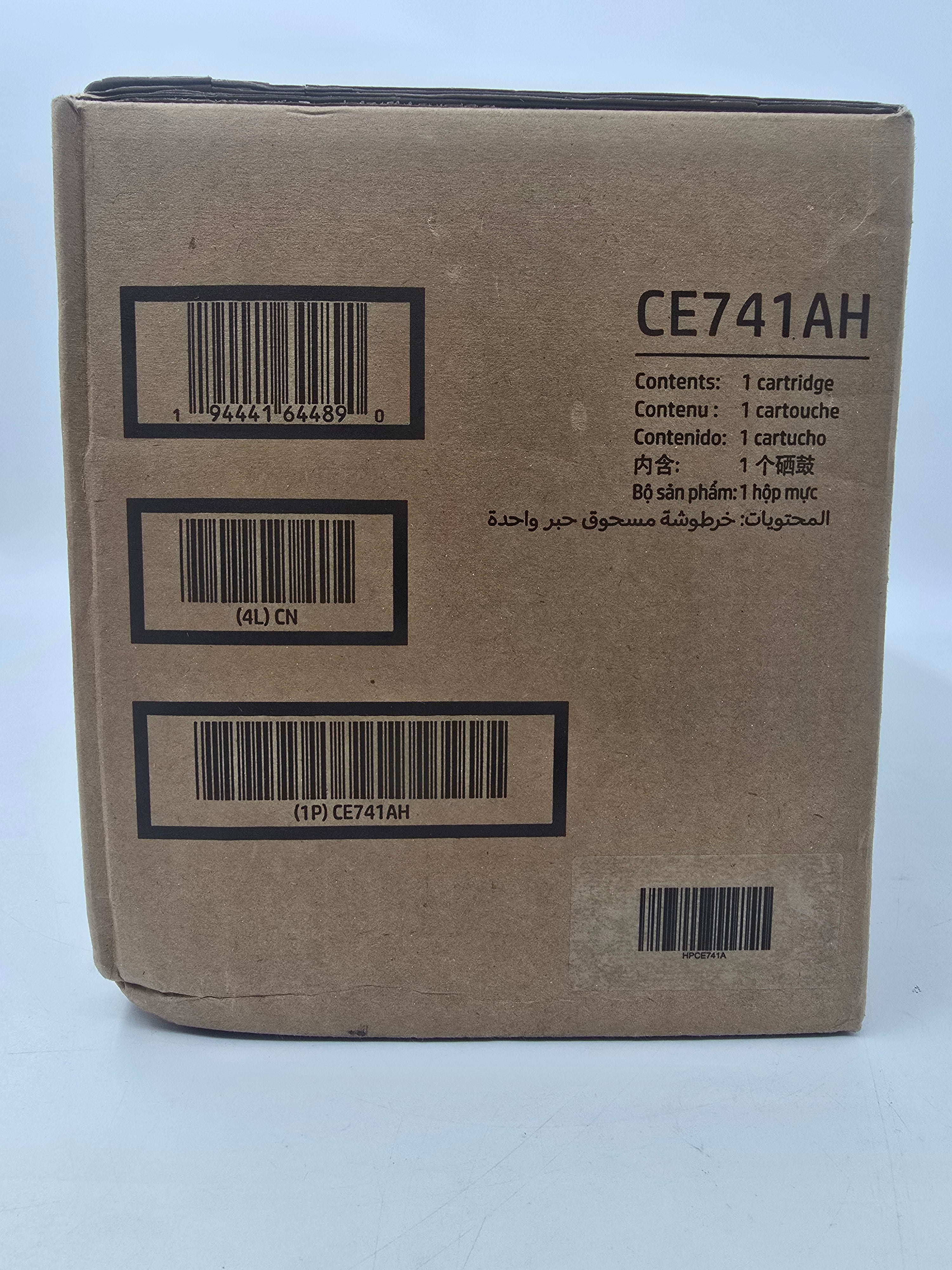 HP Toner Cartridge LaserJet CE741AH Cyan Genuine Toner Cartridge CP5225