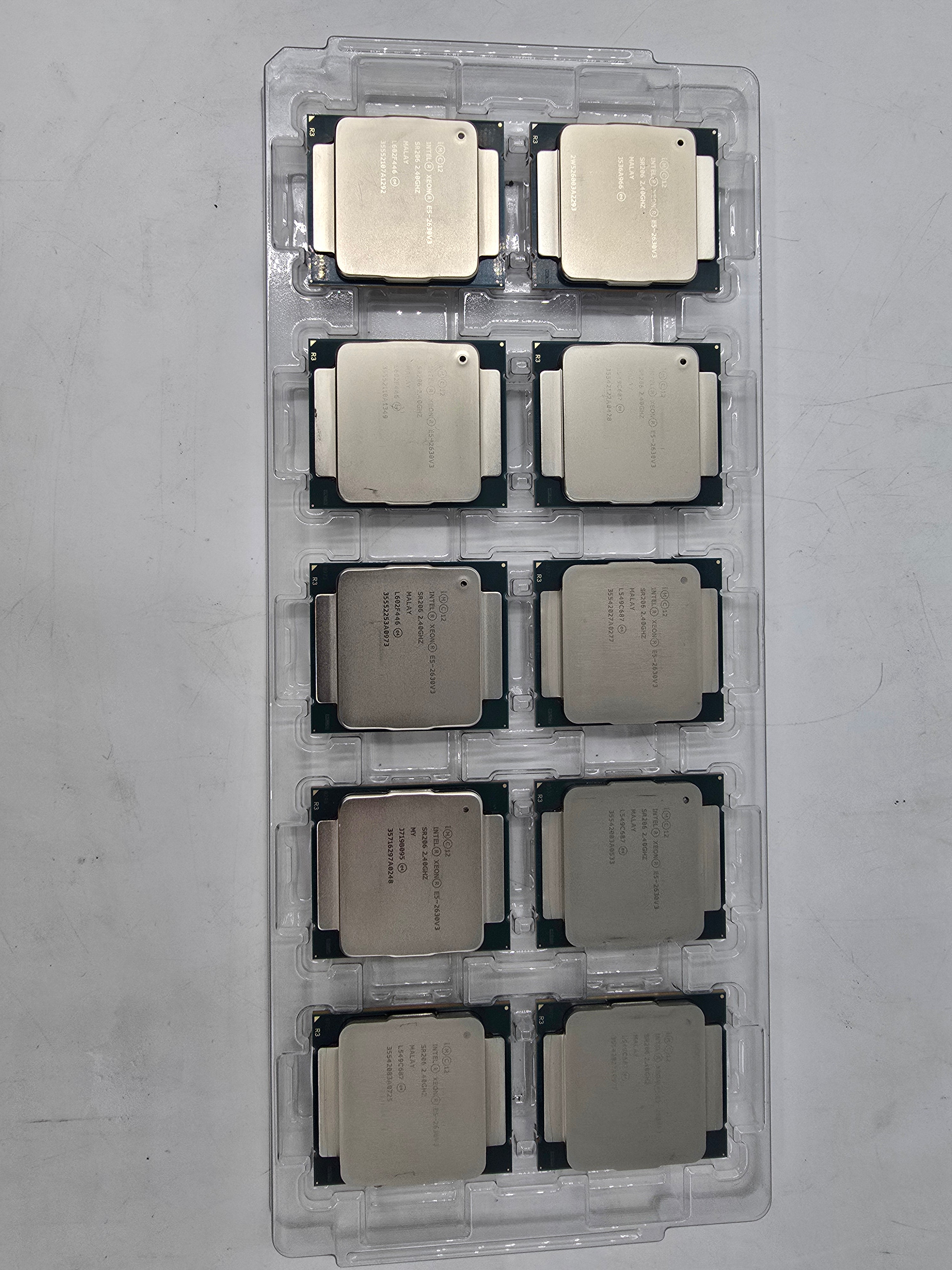 Intel Xeon Processor E5-2630 v3 2.40GHz 20MB Intel Smart Cache Lot of 25