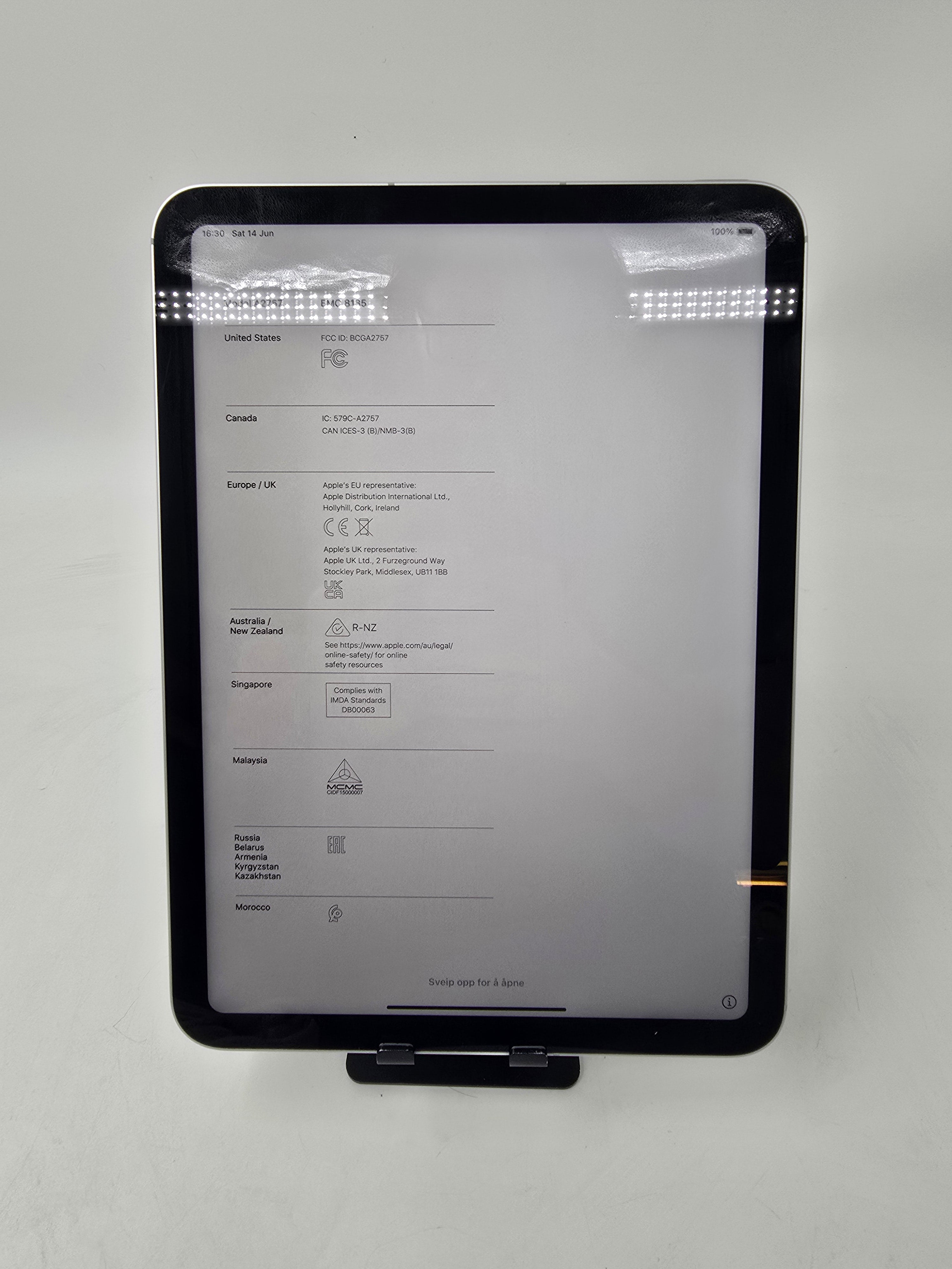 Apple iPad 10th Gen 2022 10.9" 64GB Storage *Spares*