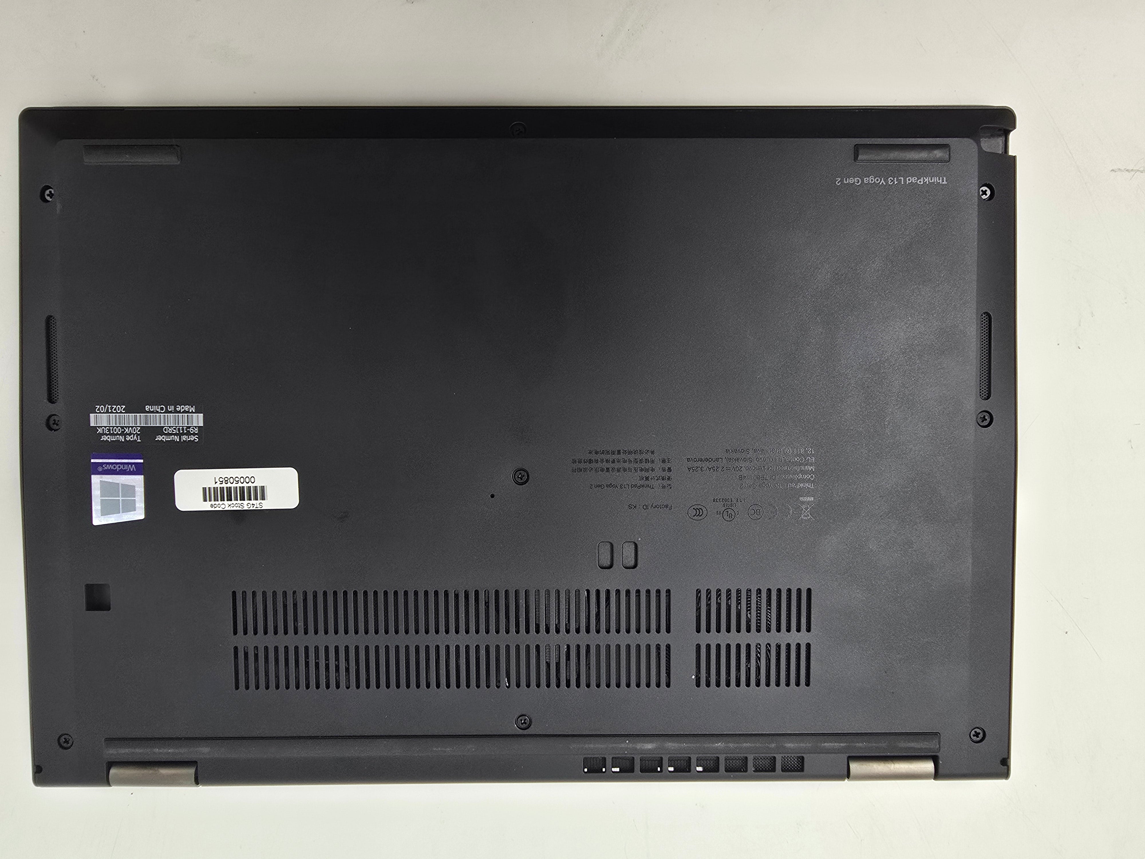 Lenovo Laptop L13 Yoga G2 13" TouchScreen i7 11th Gen 16GB RAM 512GB SSD W11