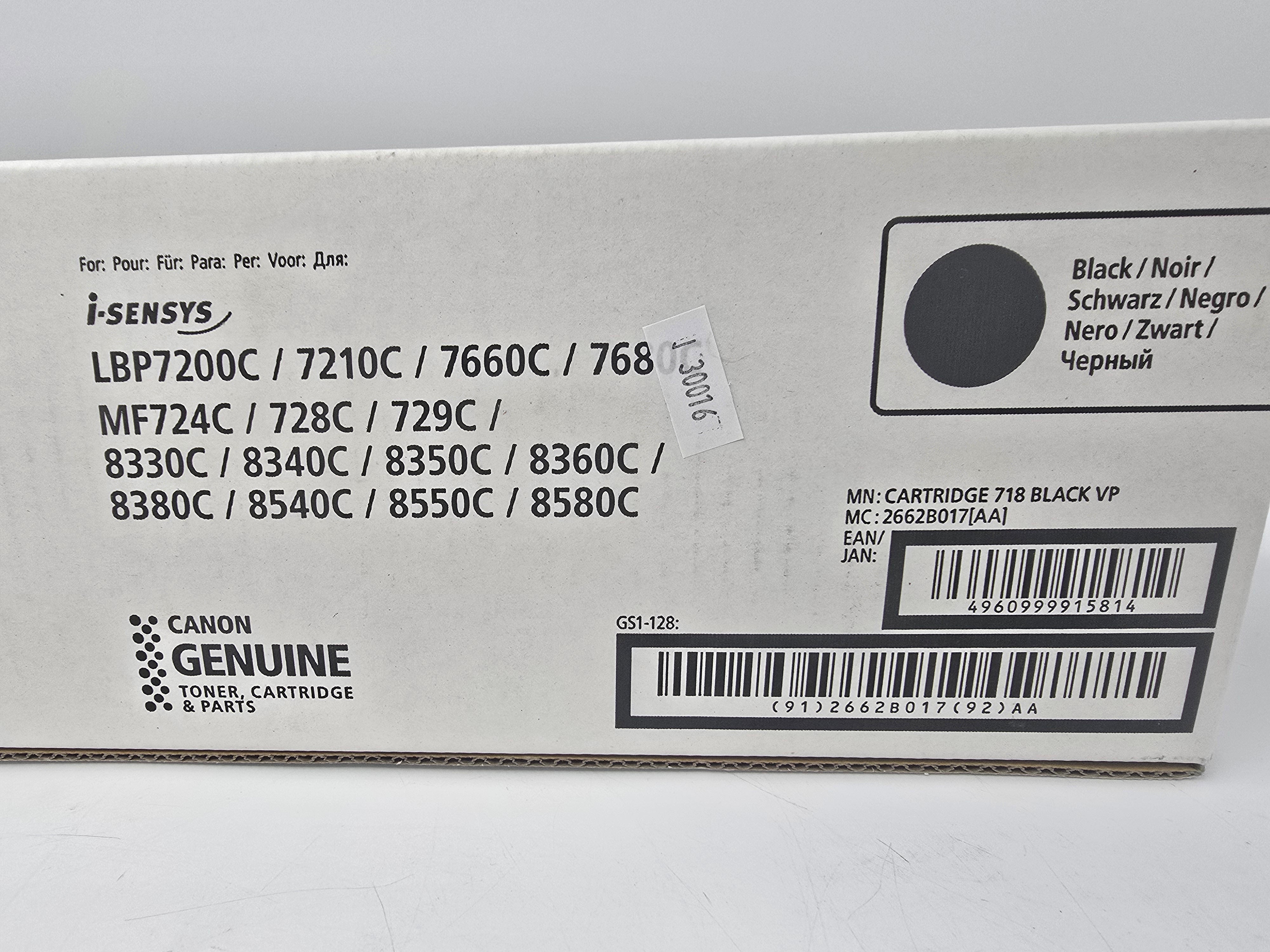 Canon Ink Cartridge Cartridge 718 Black VP Genuine Ink Cartridge