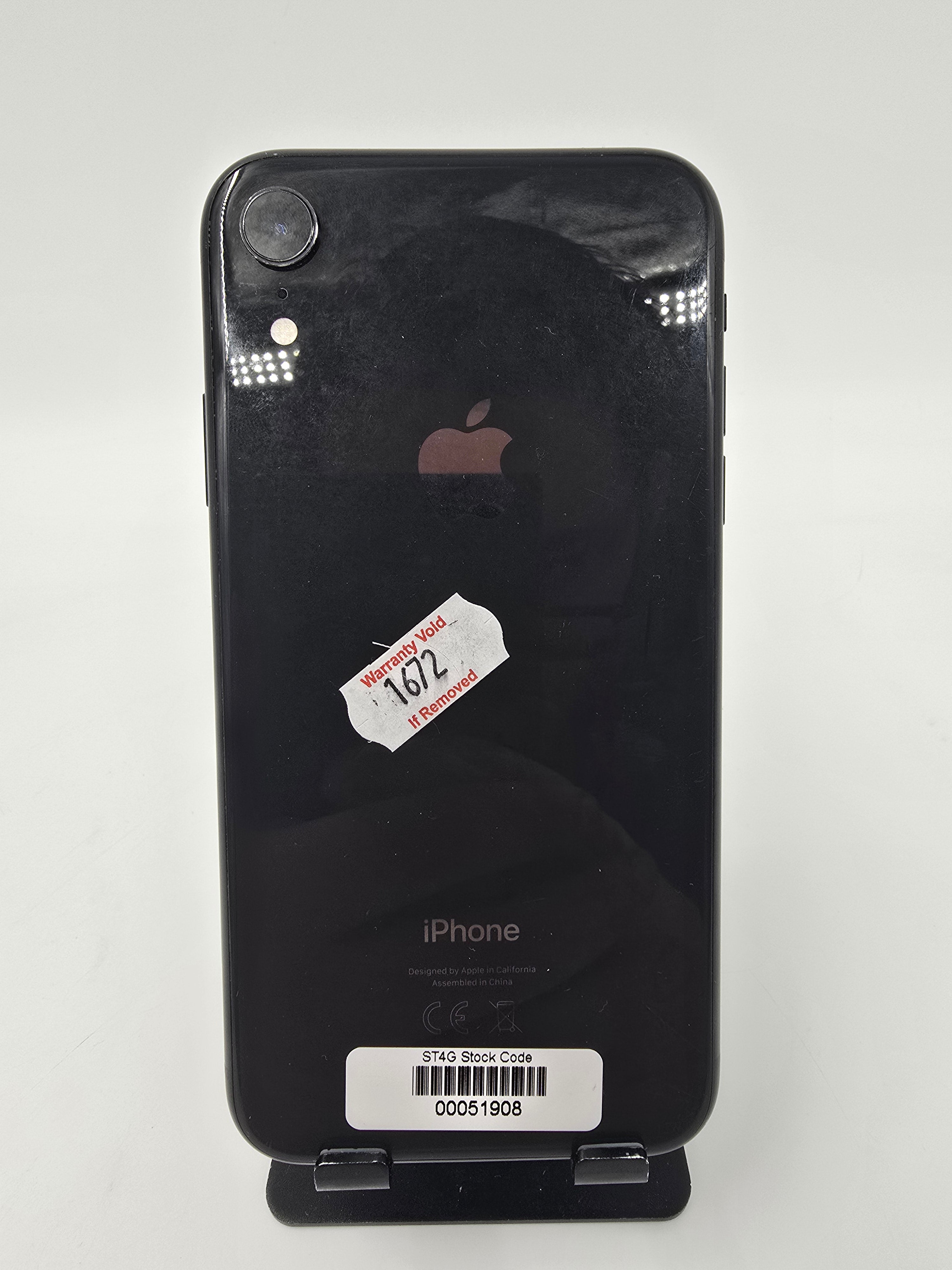 Apple iPhone XR 2018 6.1" 64GB Storage Black Unlocked 93% Battery Health