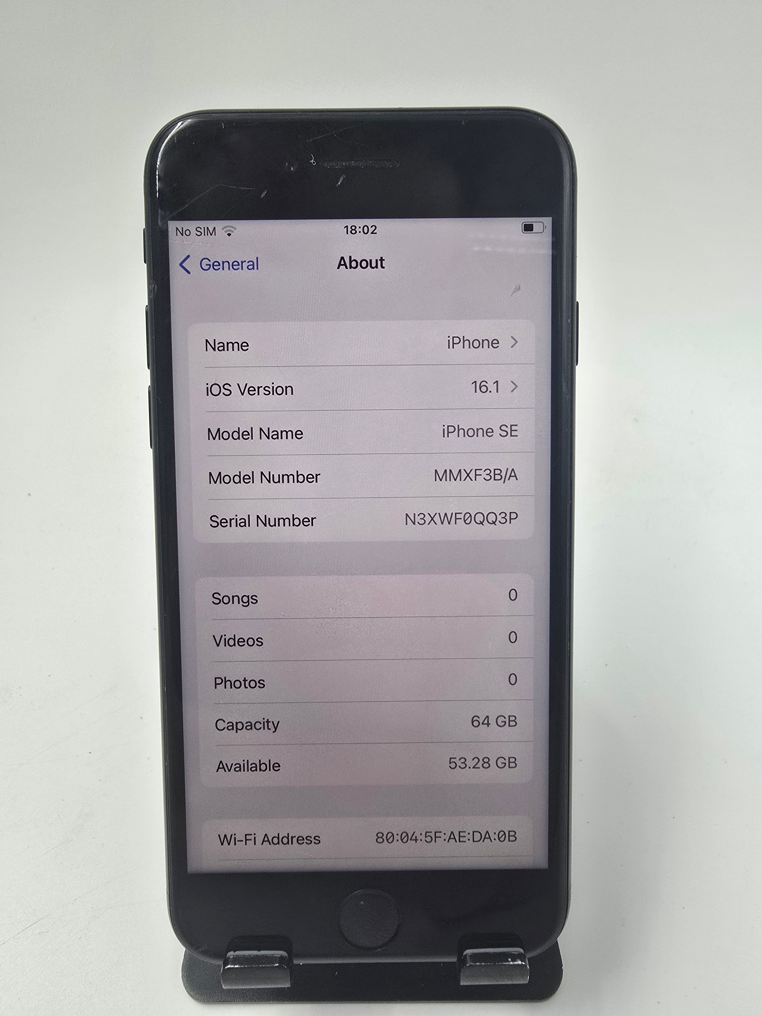 Apple iPhone SE 3rd Gen 2022 4.7" 64GB Storage Unlocked 98% Battery