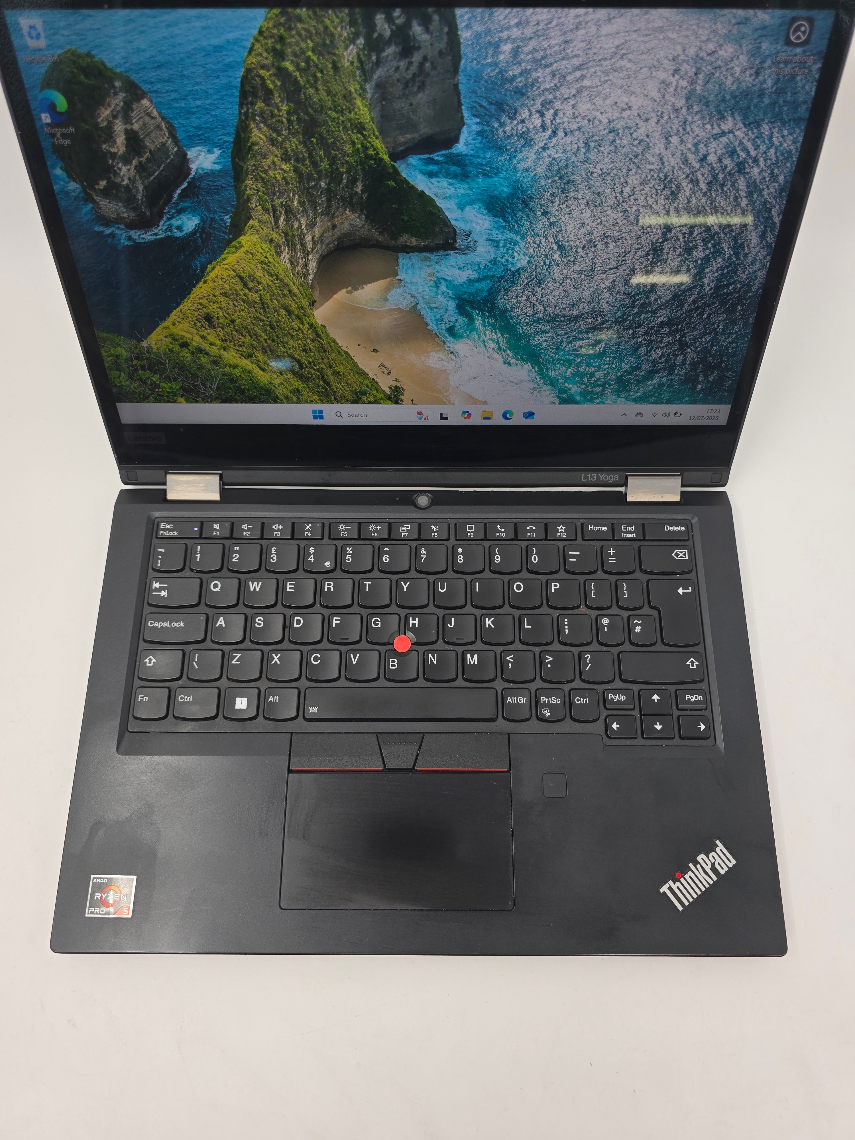 Lenovo Laptop L13 Yoga Gen2 13" Touch Ryzen 5 Pro 5650U 8GB RAM 256GB SSD W11
