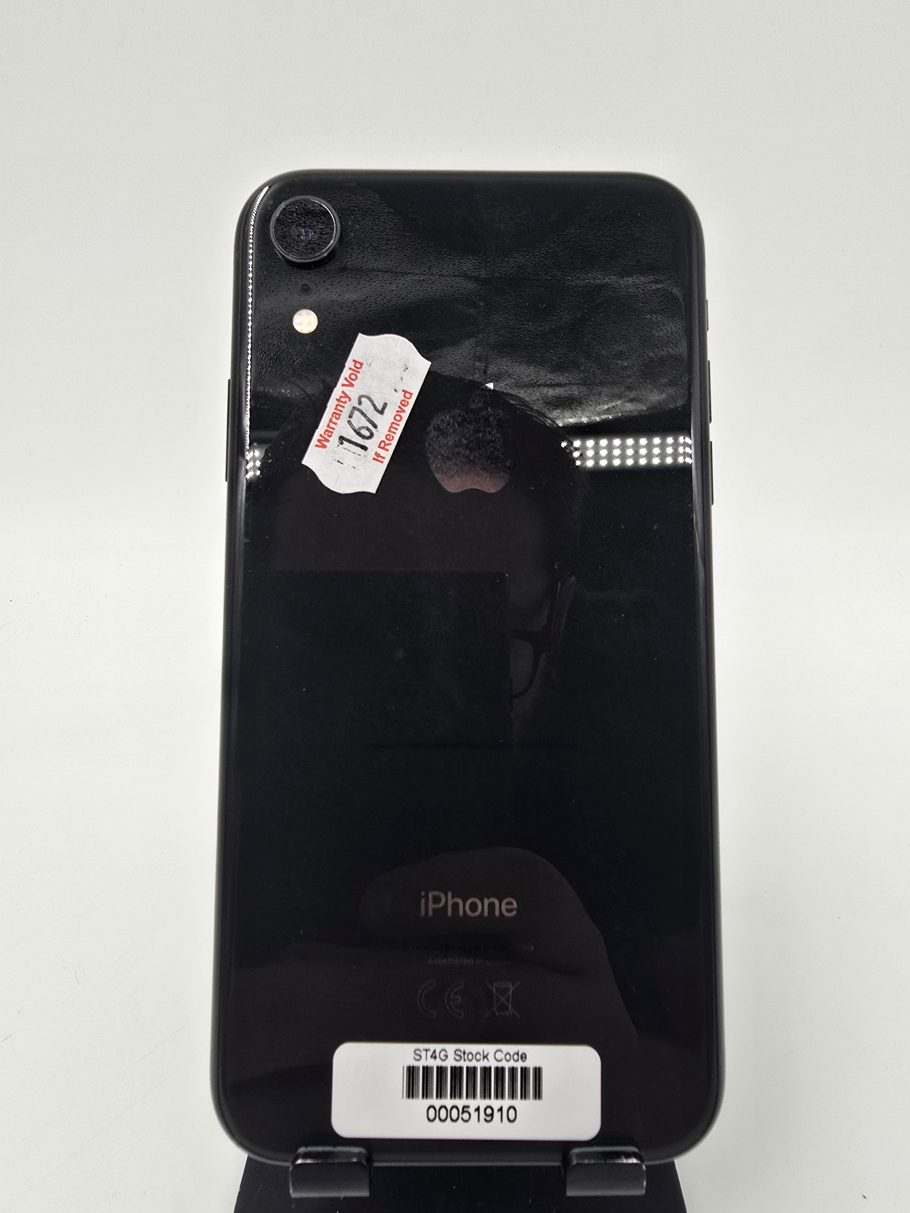 Apple iPhone XR 2018 6.1" 64GB Storage Black Unlocked 87% Battery Health