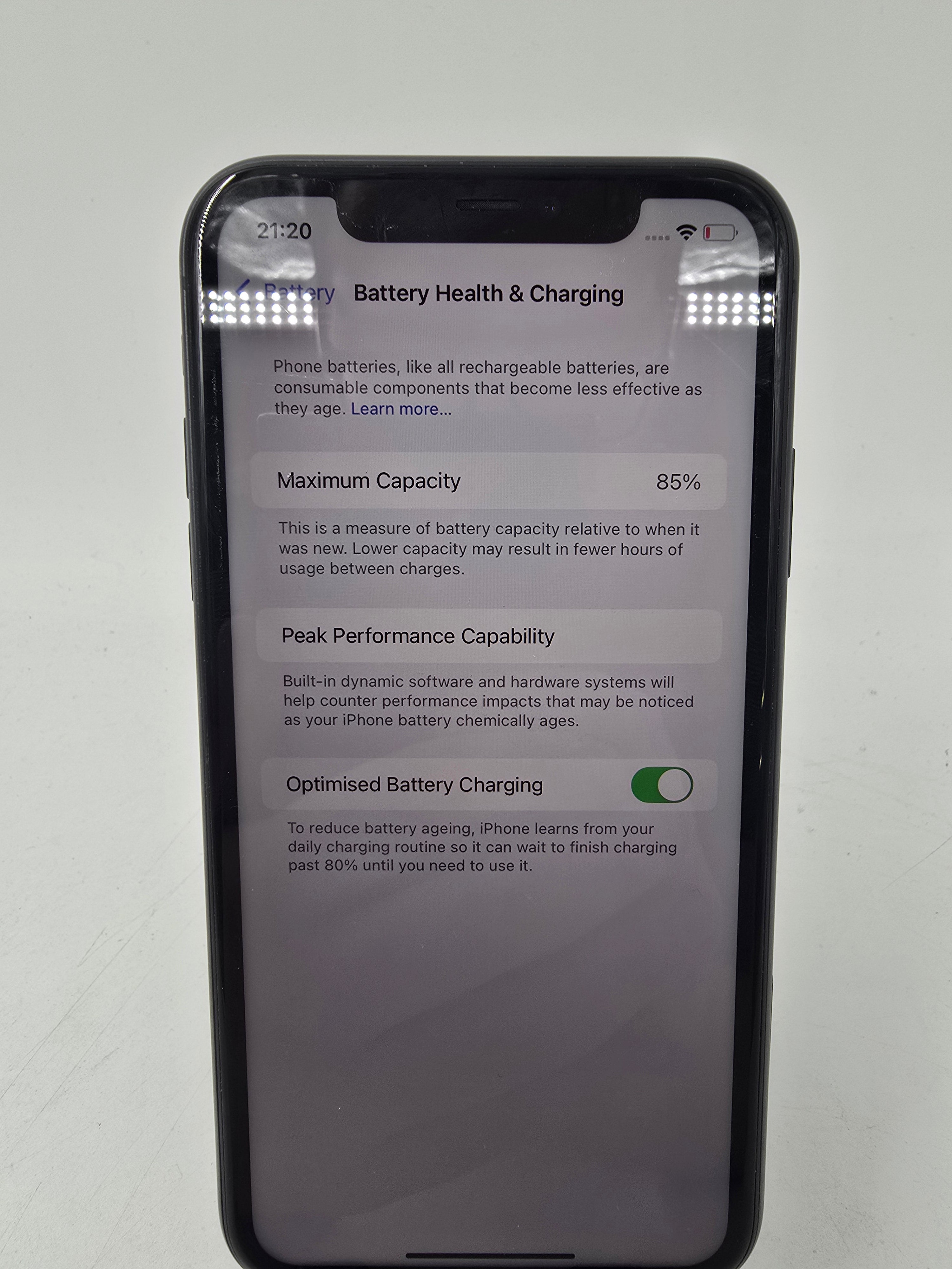 Apple iPhone 11 A2221 128GB Storage Unlocked Black 85% Battery