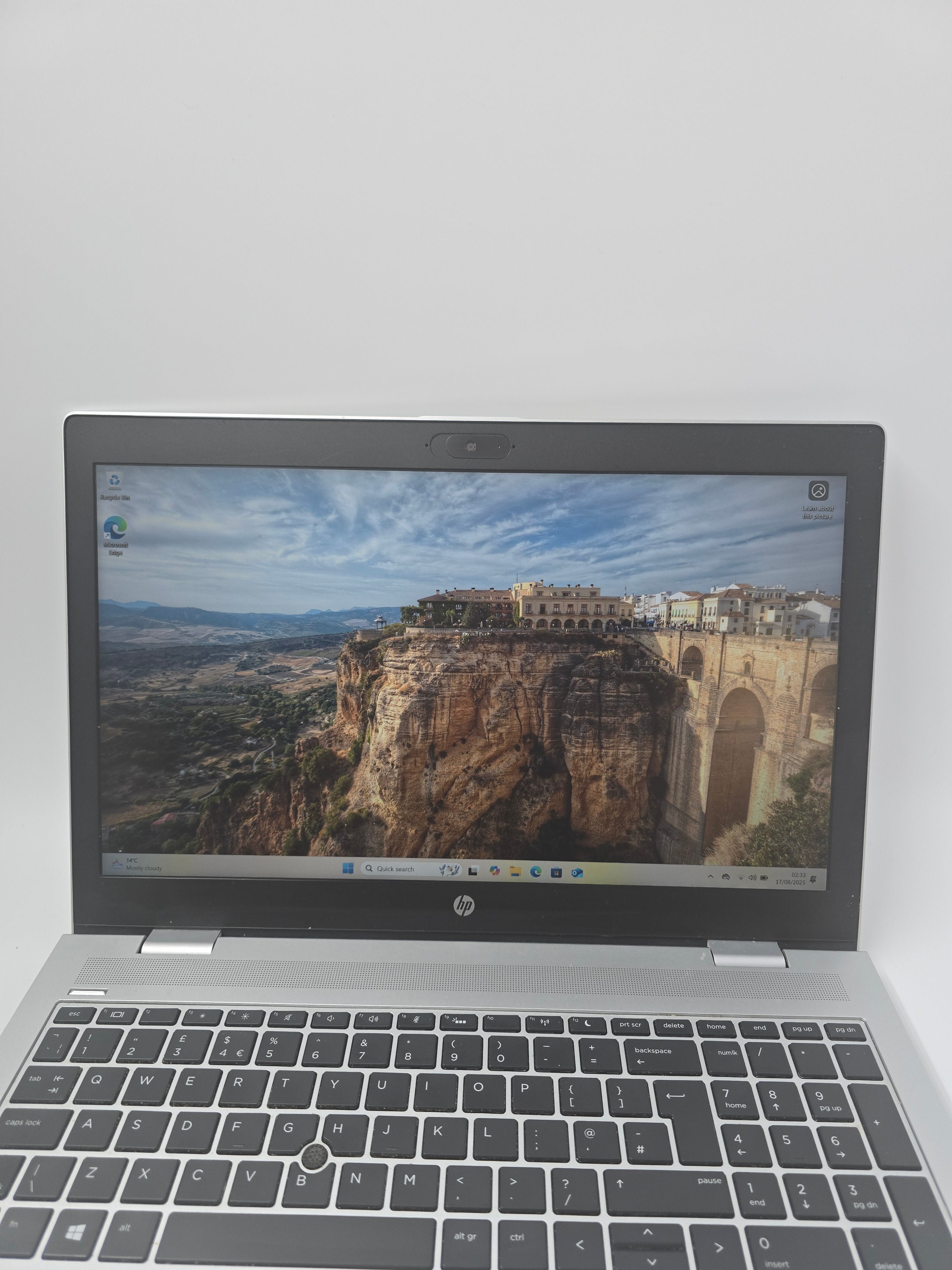 HP Laptop ProBook 650 G5 15.6" Screen i5 8th Gen 16GB RAM 256GB SSD W11