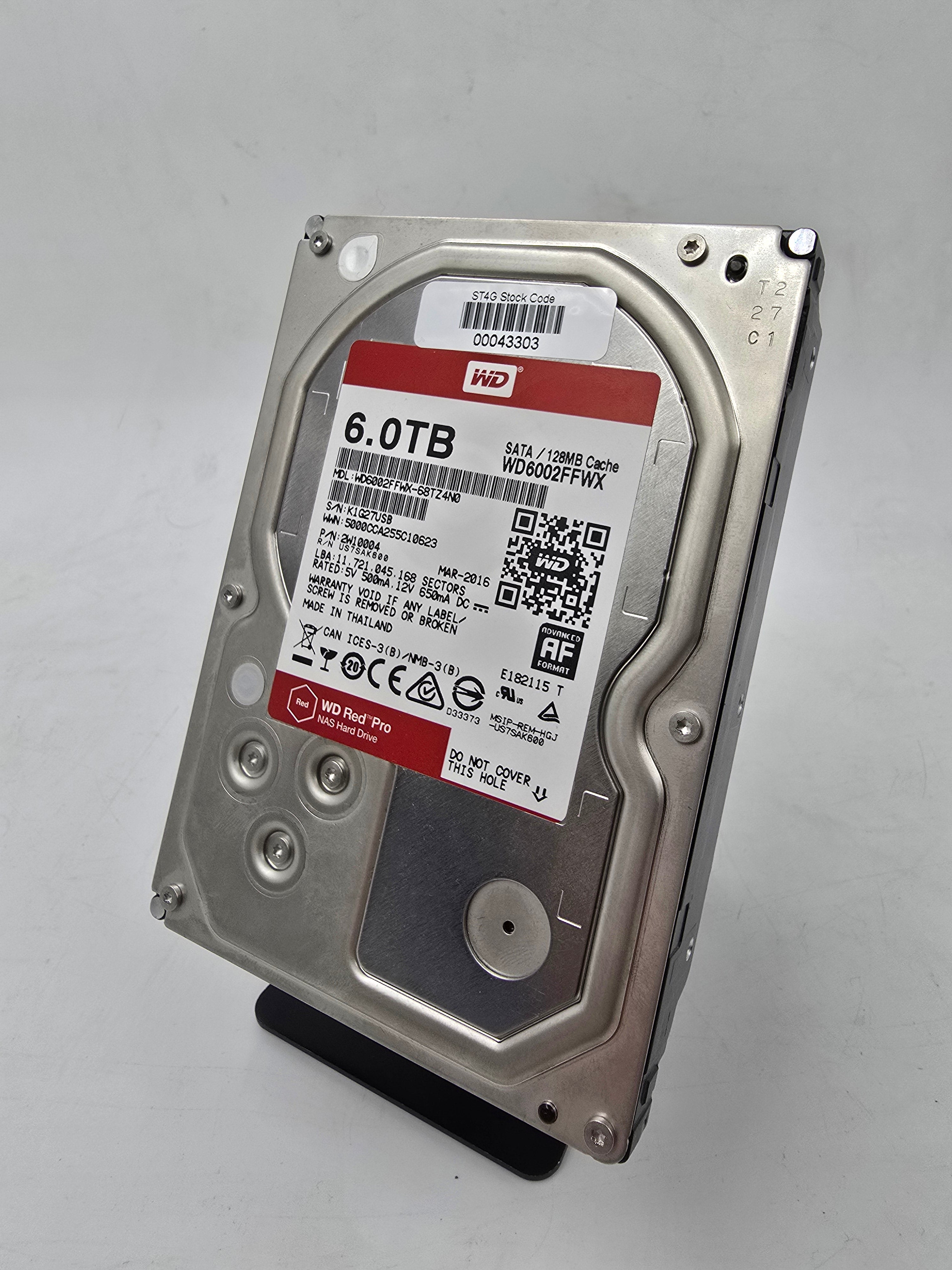 Hard Disk Drive Western Digital 6TB 3.5" SATA 128MB Cache 7.2K 6Gpbs