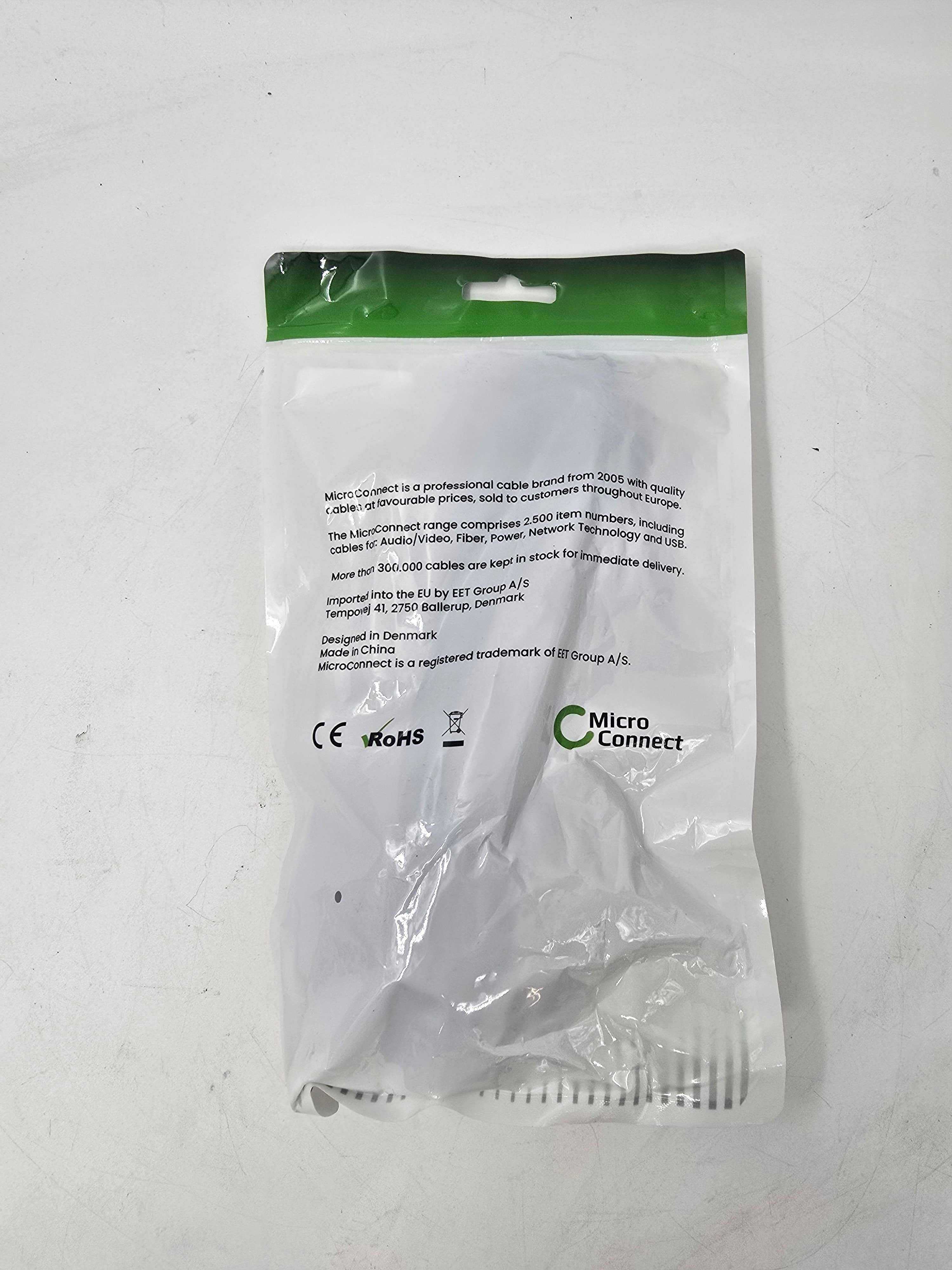 MicroConnect Power Cable Clover Lead C5 UK Power Cord 2m Lot of 8