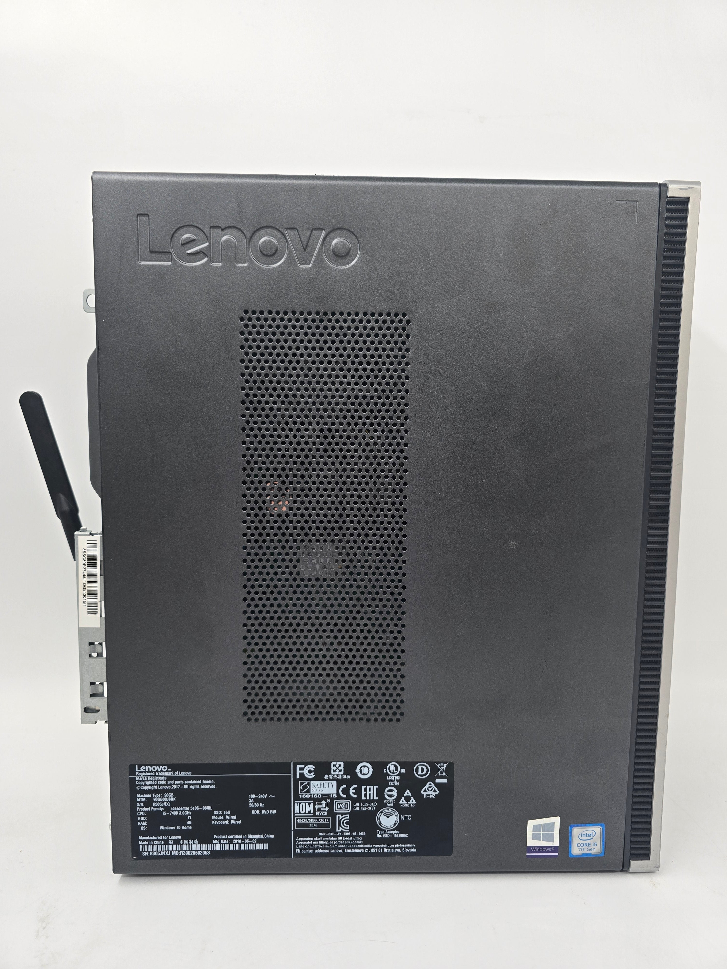 Lenovo Desktop PC IdeaCentre 510S-08IKL i5 7th Gen 4GB RAM No HDD No OS