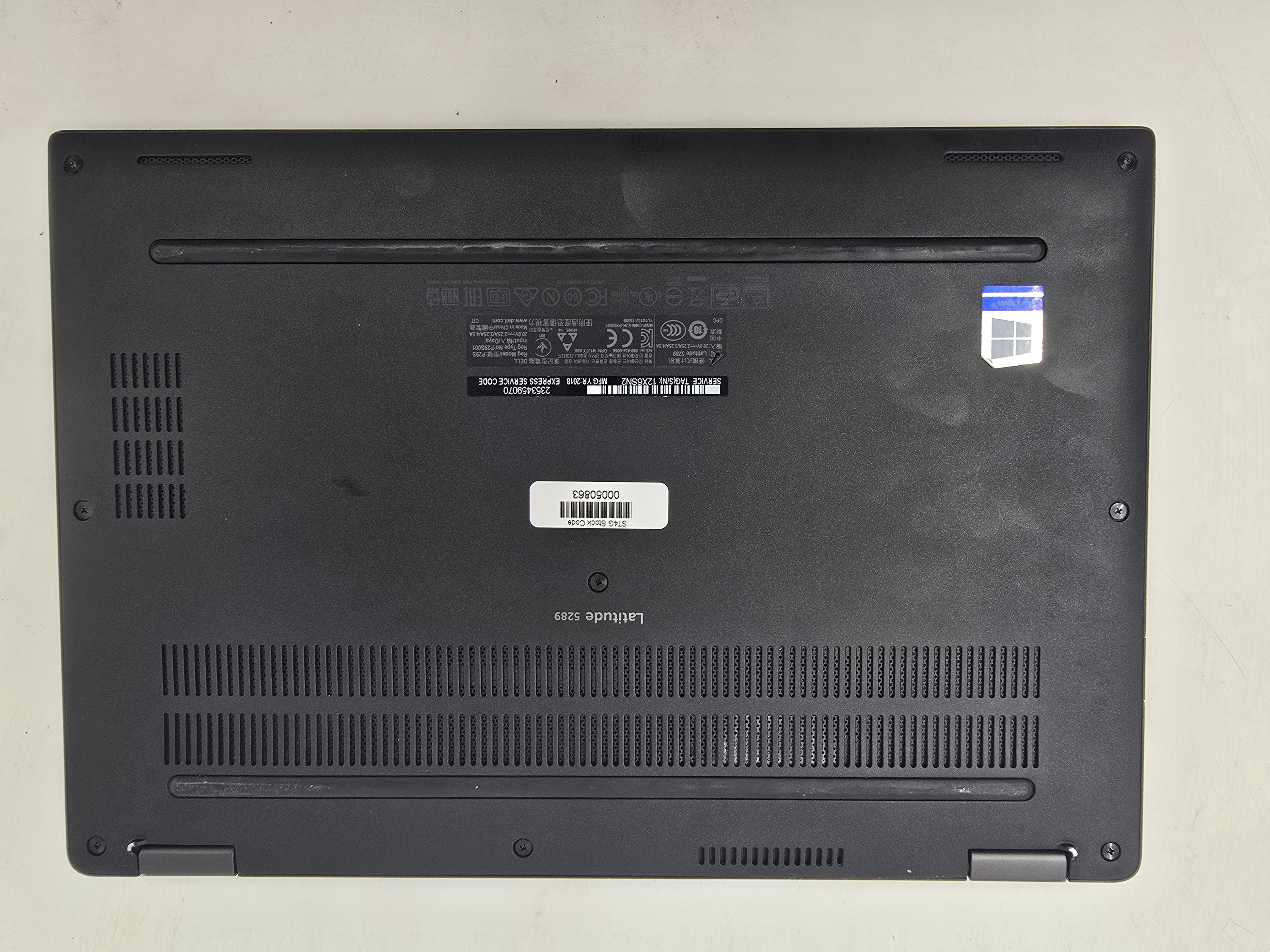 Dell Latitude 5289 13" TouchScreen i5 7th Gen 8GB RAM 256GB SSD W10 Spares