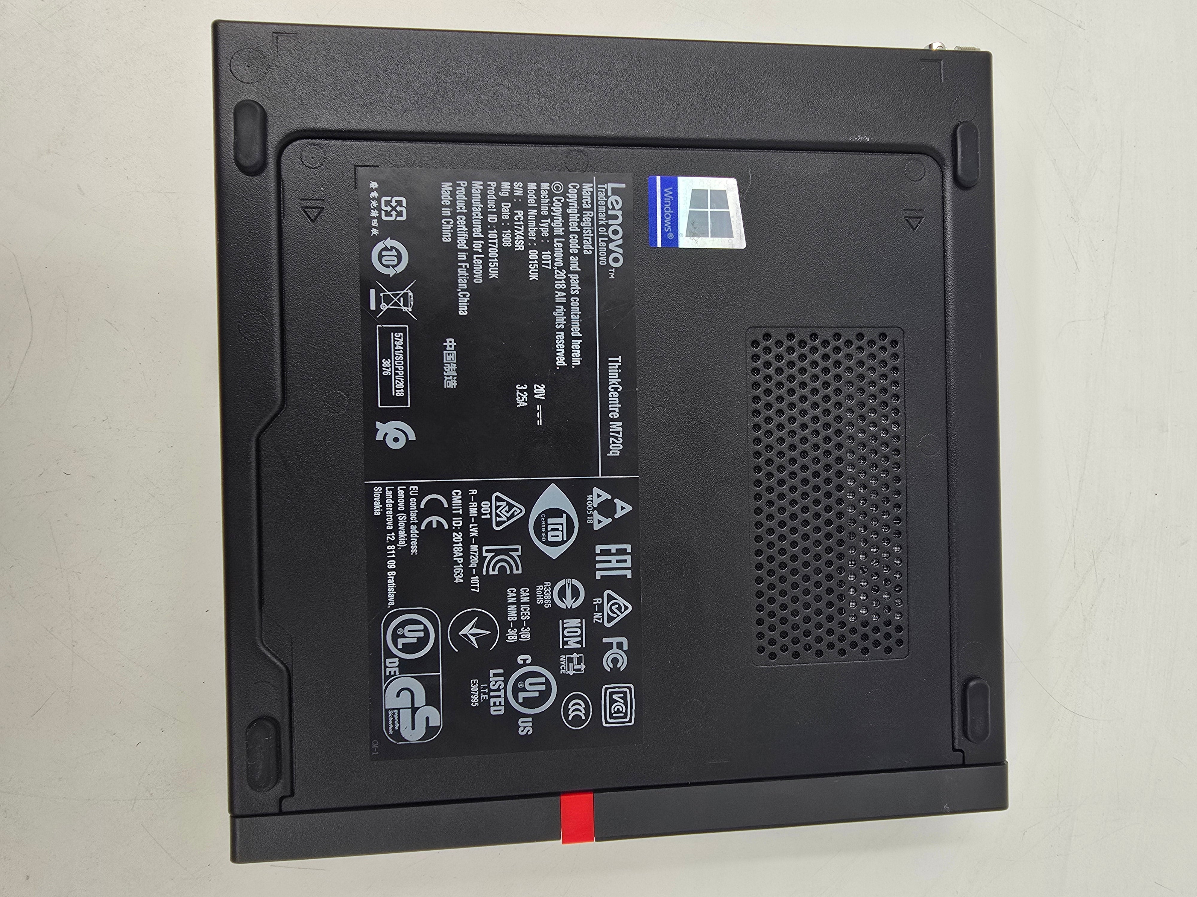 Lenovo ThinkCentre M720q i3 8th Gen 4GB RAM 128GB SSD W10