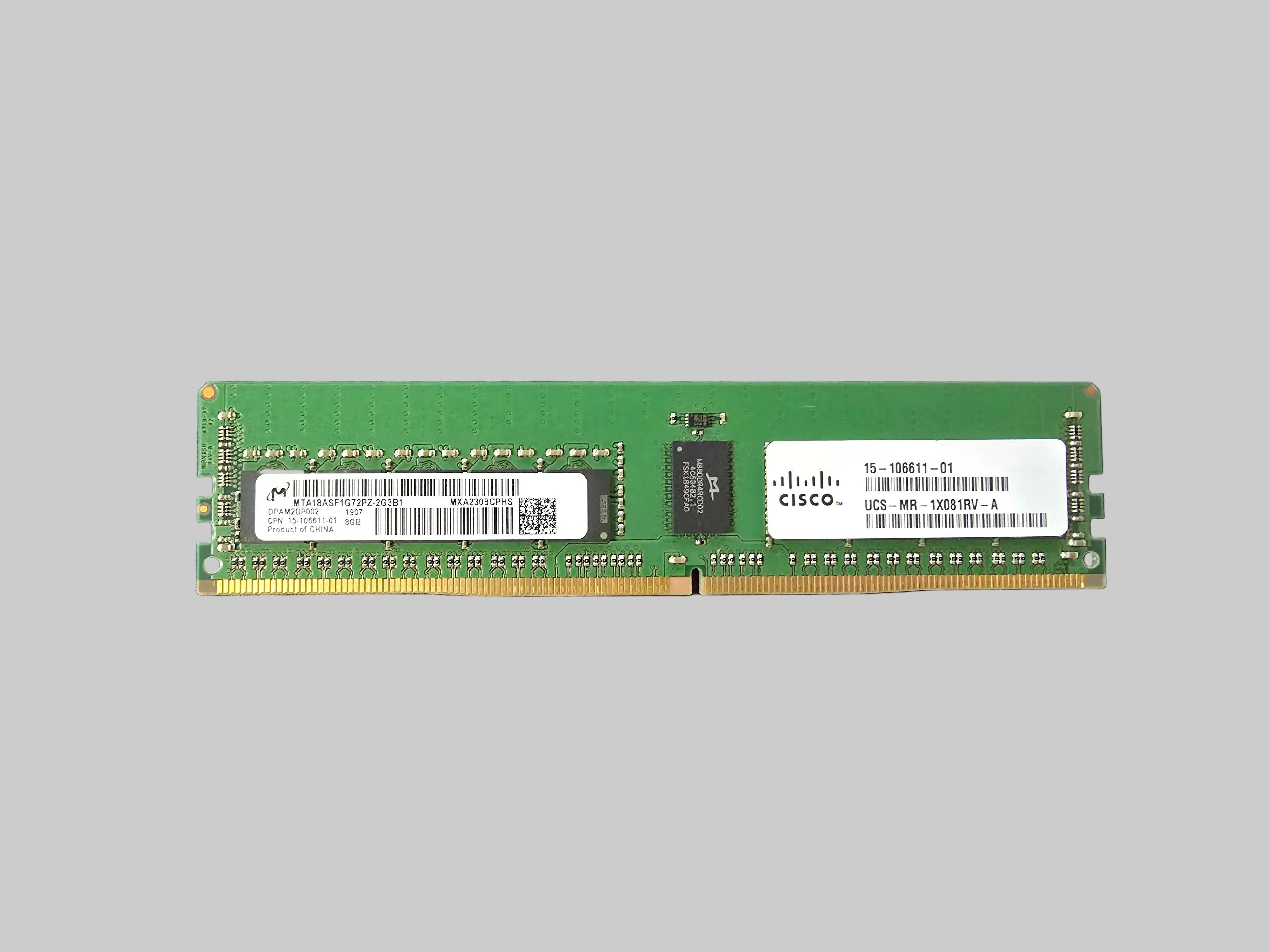 Micron Cisco Server Memory 8GB (1x 8GB) DDR4 PC4-19200T-R ECC RAM