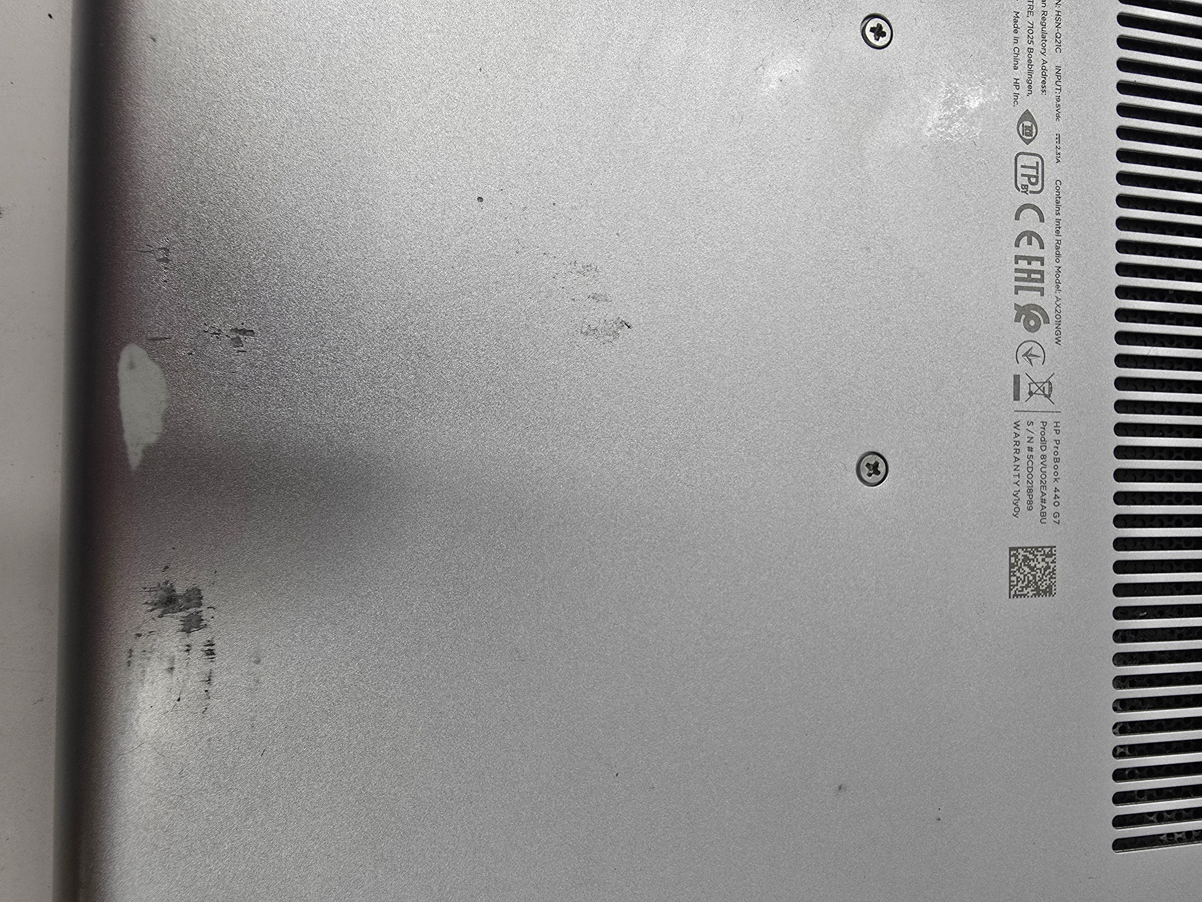 HP Laptop ProBook 440 G7 14" Screen i5 10th Gen 16GB RAM No SSD *Spares*