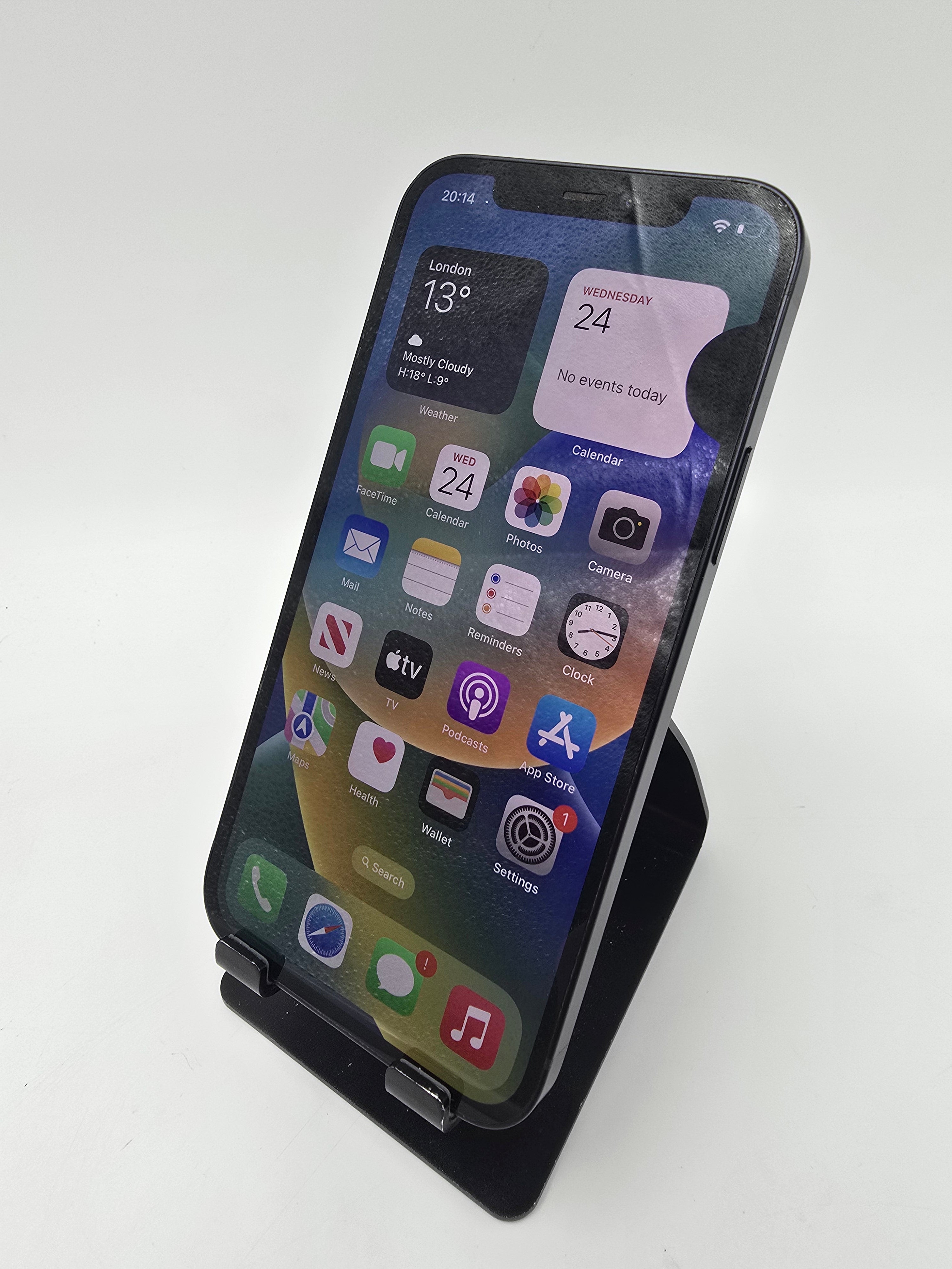 Apple iPhone 12 2020 6.1" 256GB Storage Black Unlocked 86% Battery Health Spares