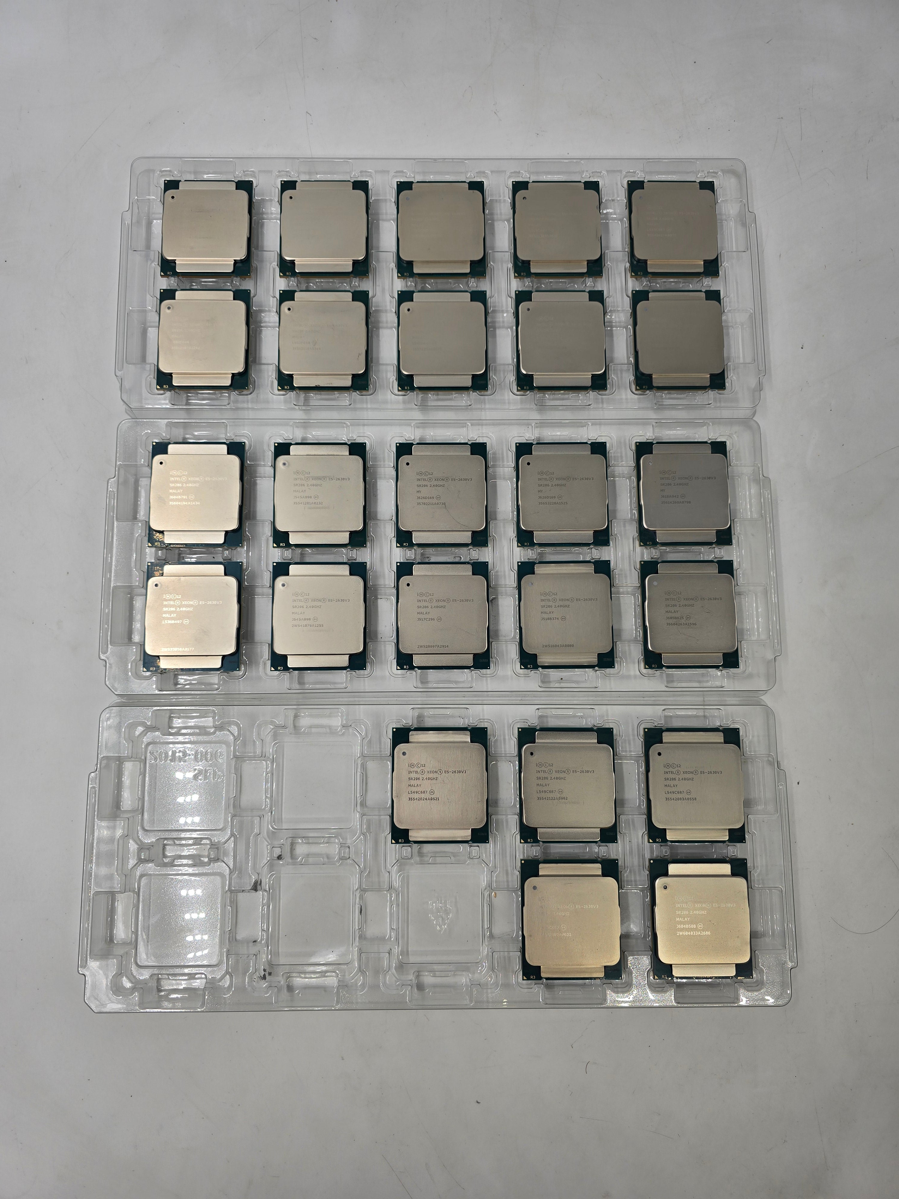 Intel Xeon Processor E5-2630 v3 2.40GHz 20MB Intel Smart Cache Lot of 25