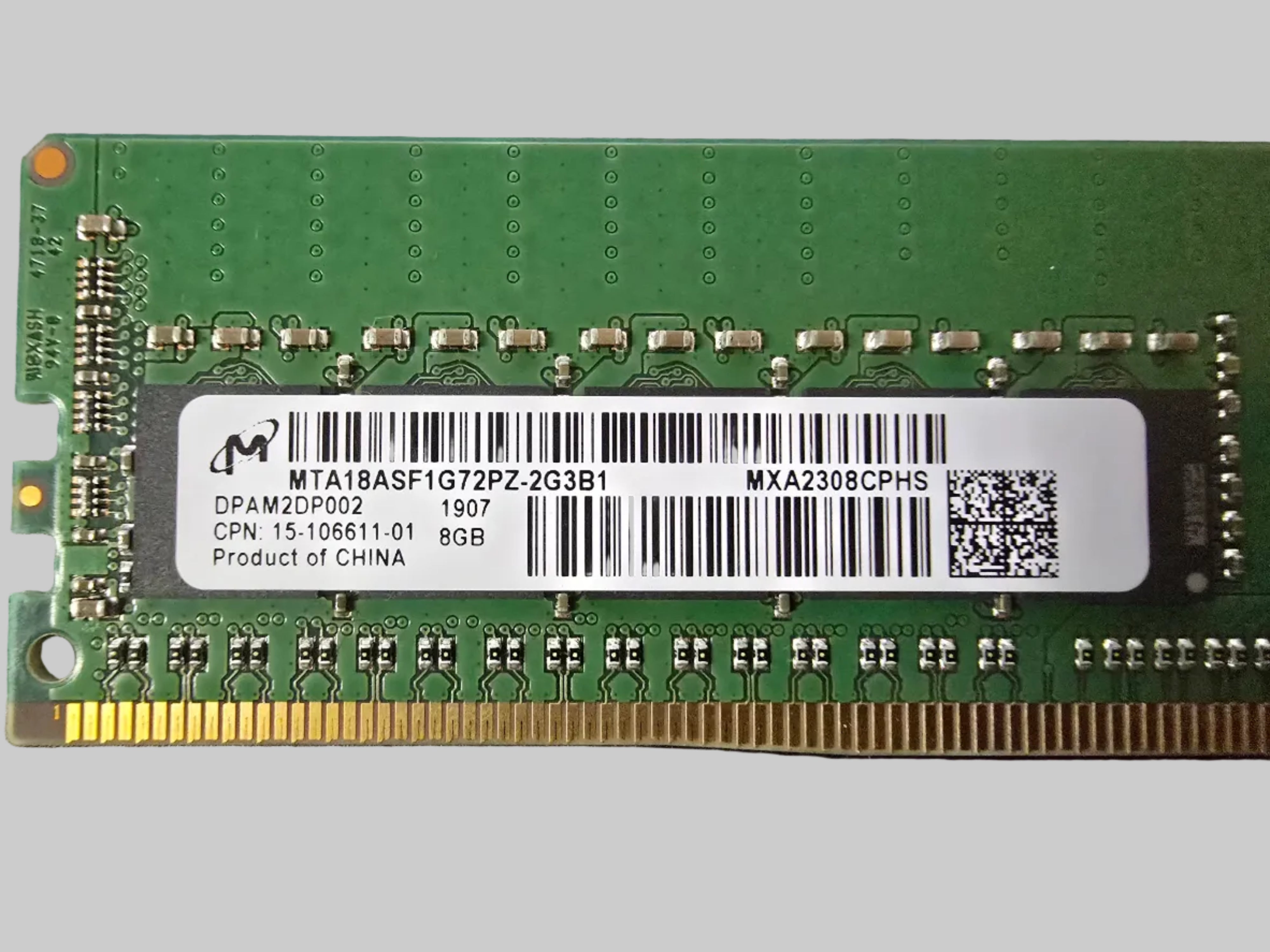 Micron Cisco Server Memory 8GB (1x 8GB) DDR4 PC4-19200T-R ECC RAM