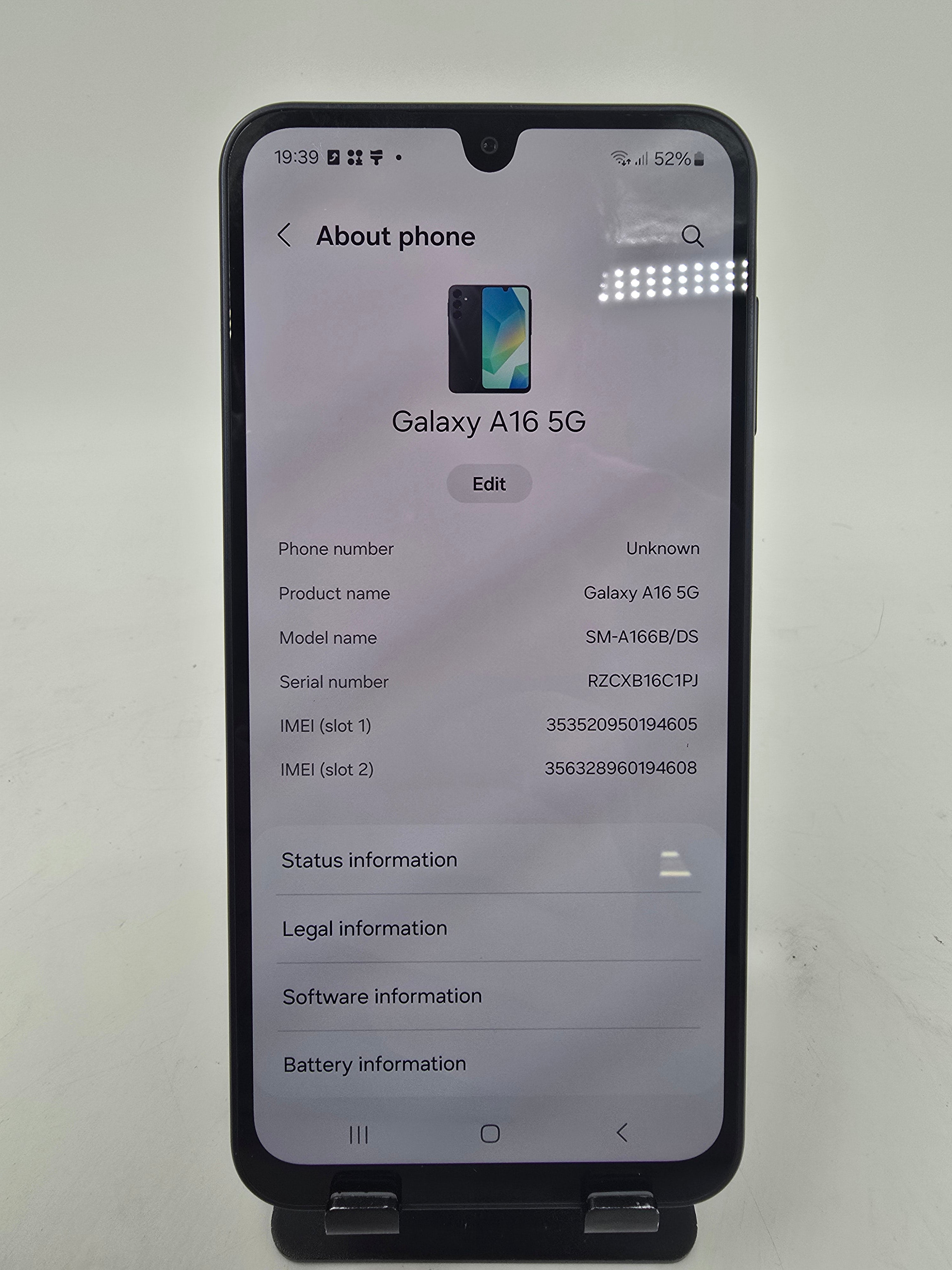 Samsung Mobile Phone Galaxy A16 5G 2024 6.7" Screen 128GB Storage Unlocked