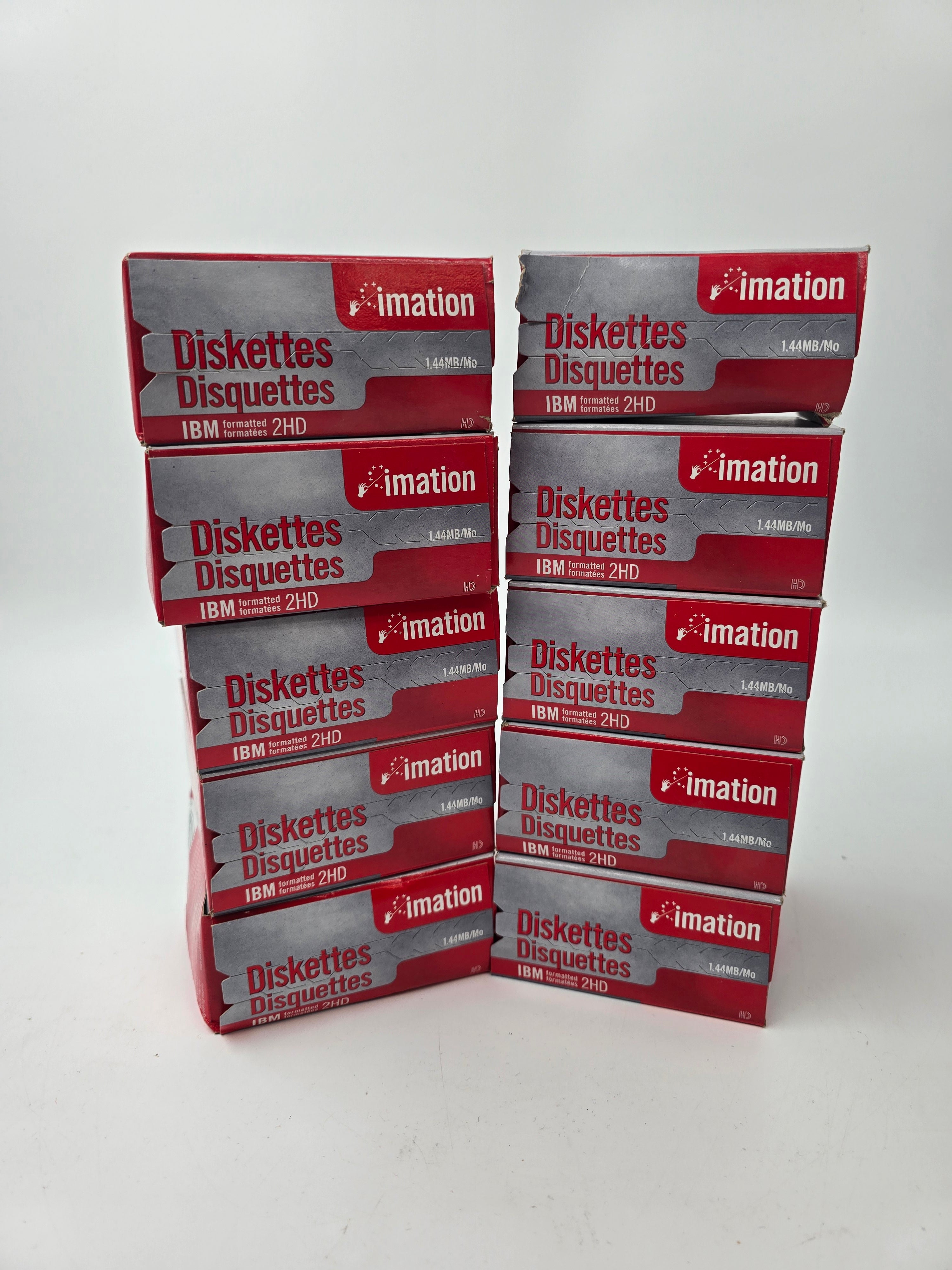 Imation Floppy Diskettes IBM Formatted High Density 1.44MB Lot of 100 Disks New