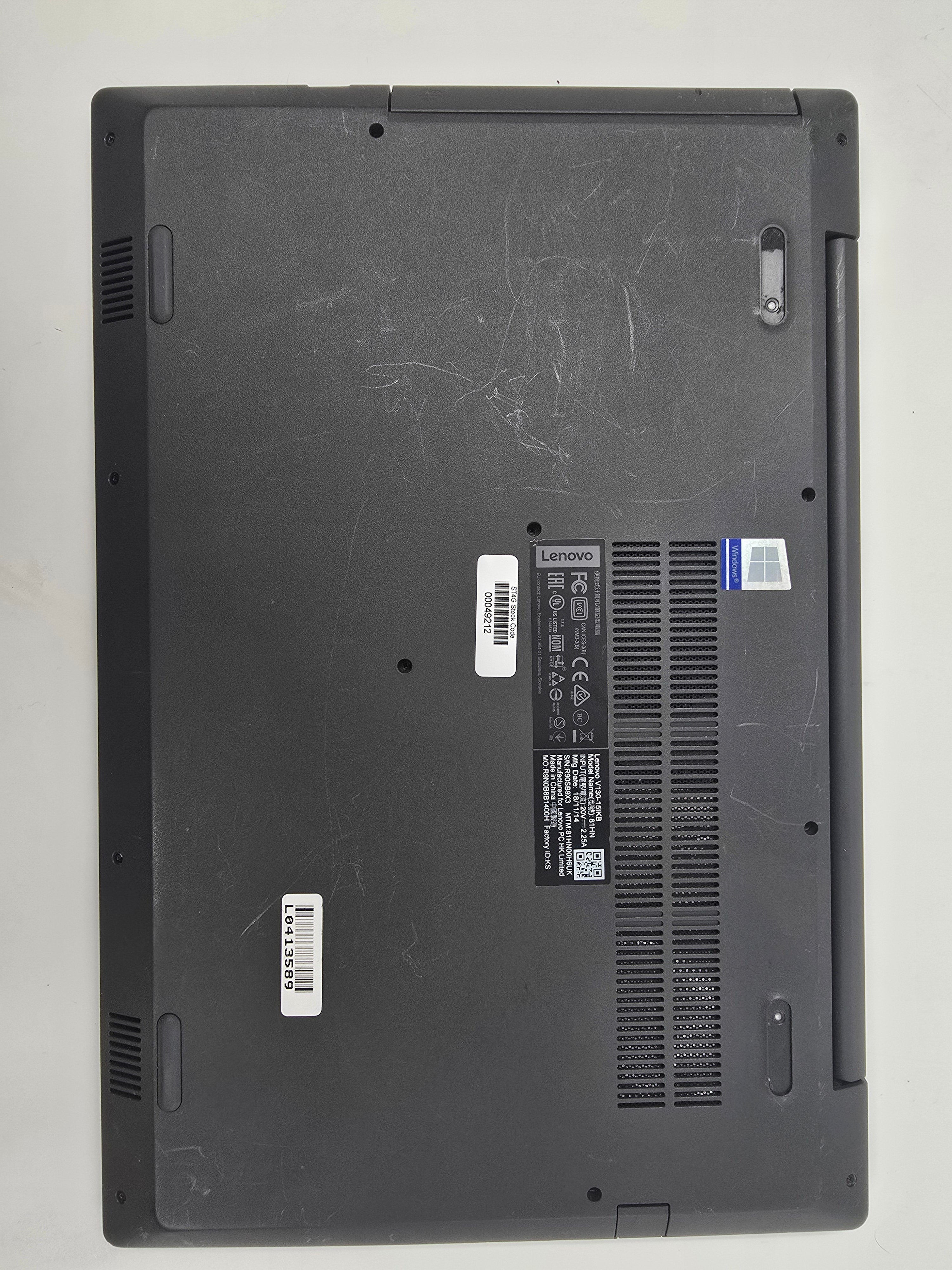 Lenovo Laptop V130-15LKB 15.6 Screen i3 6th Gen 4GB RAM 128GB SSD W10