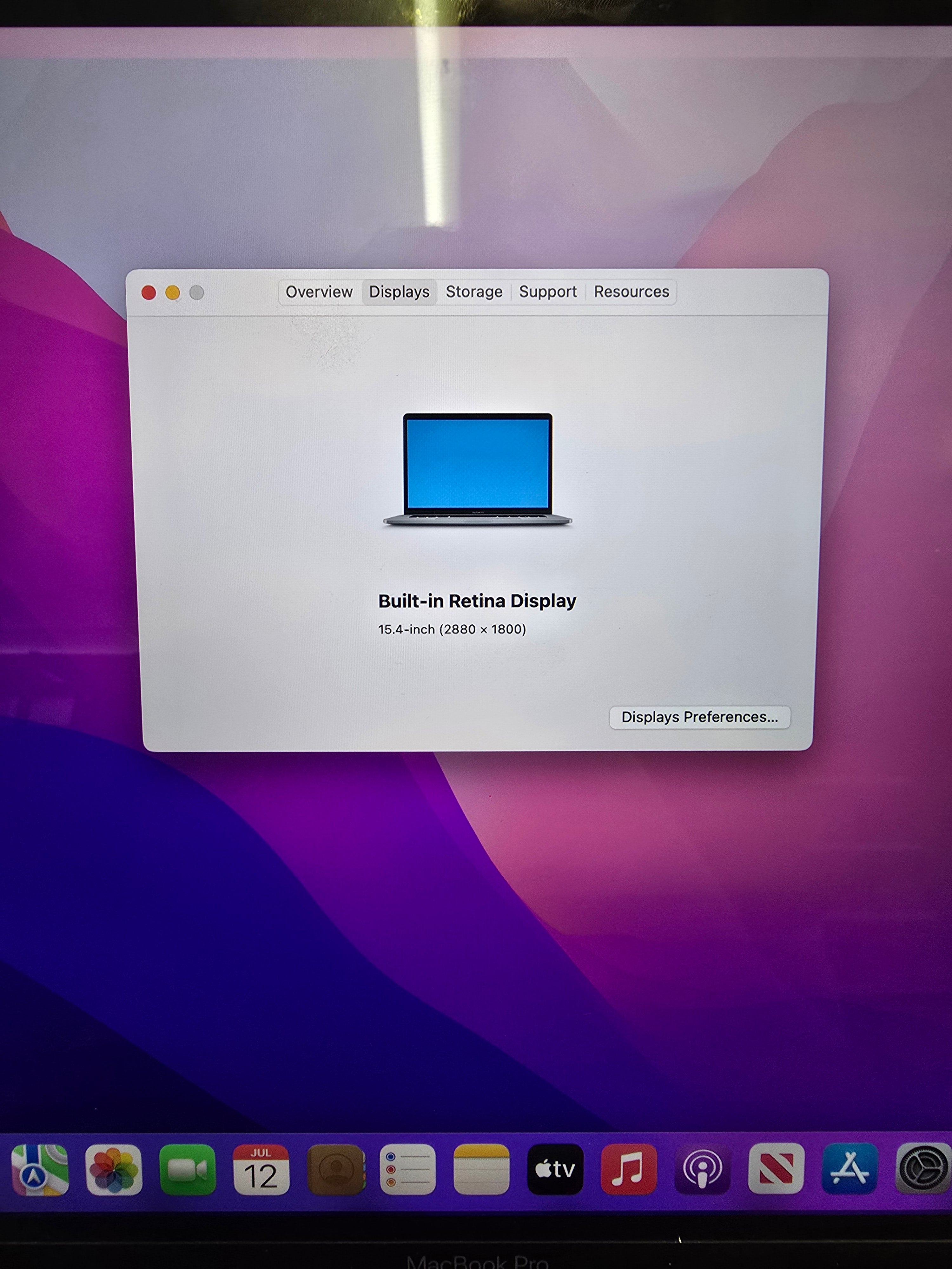 Apple MacBook Pro TouchBar 2017 15" i7 7th Gen 16GB RAM 512GB SSD Monterey