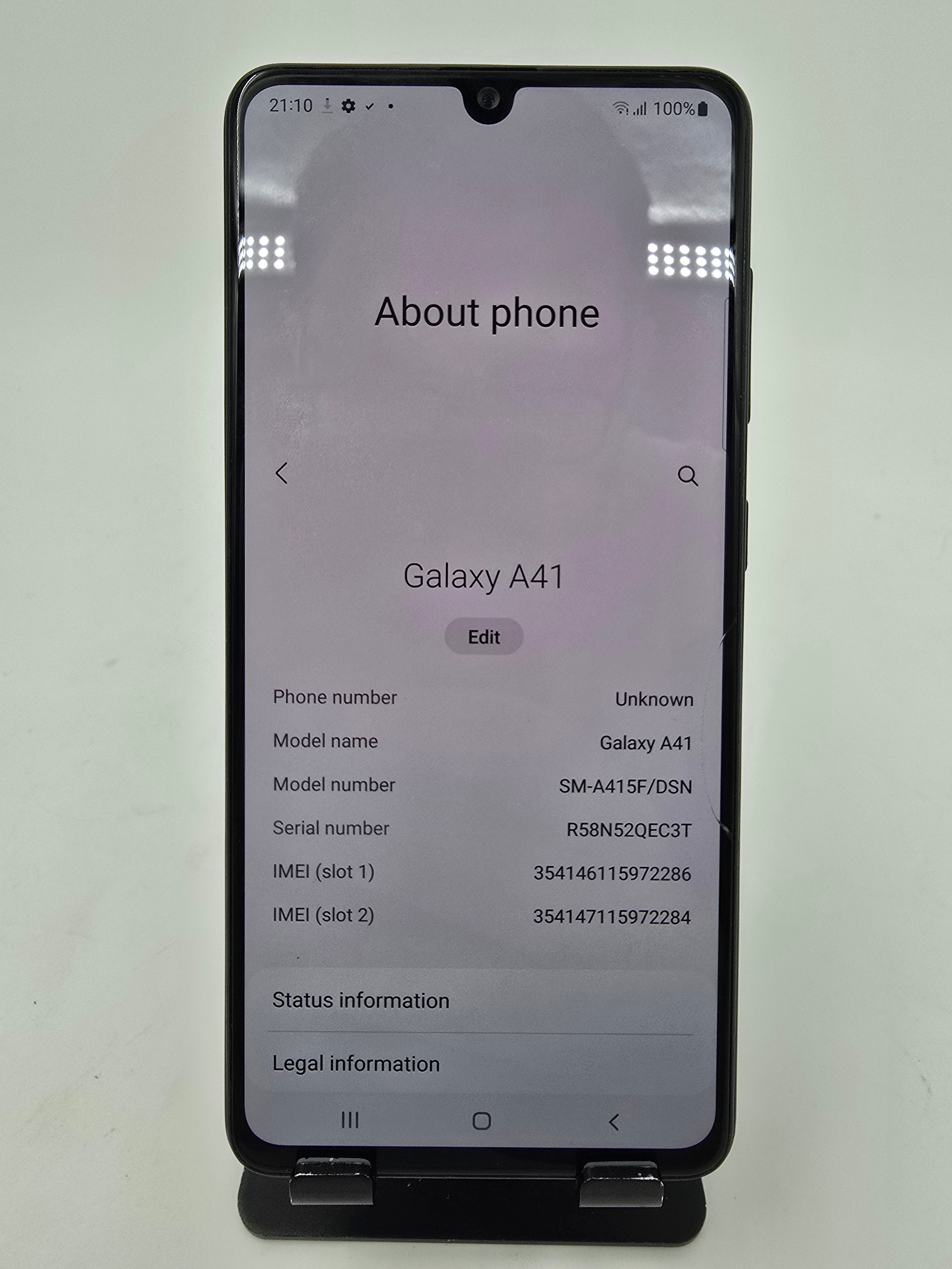 Samsung Mobile Phone Galaxy A41 64GB Unlocked 4GB RAM A415F/DSN