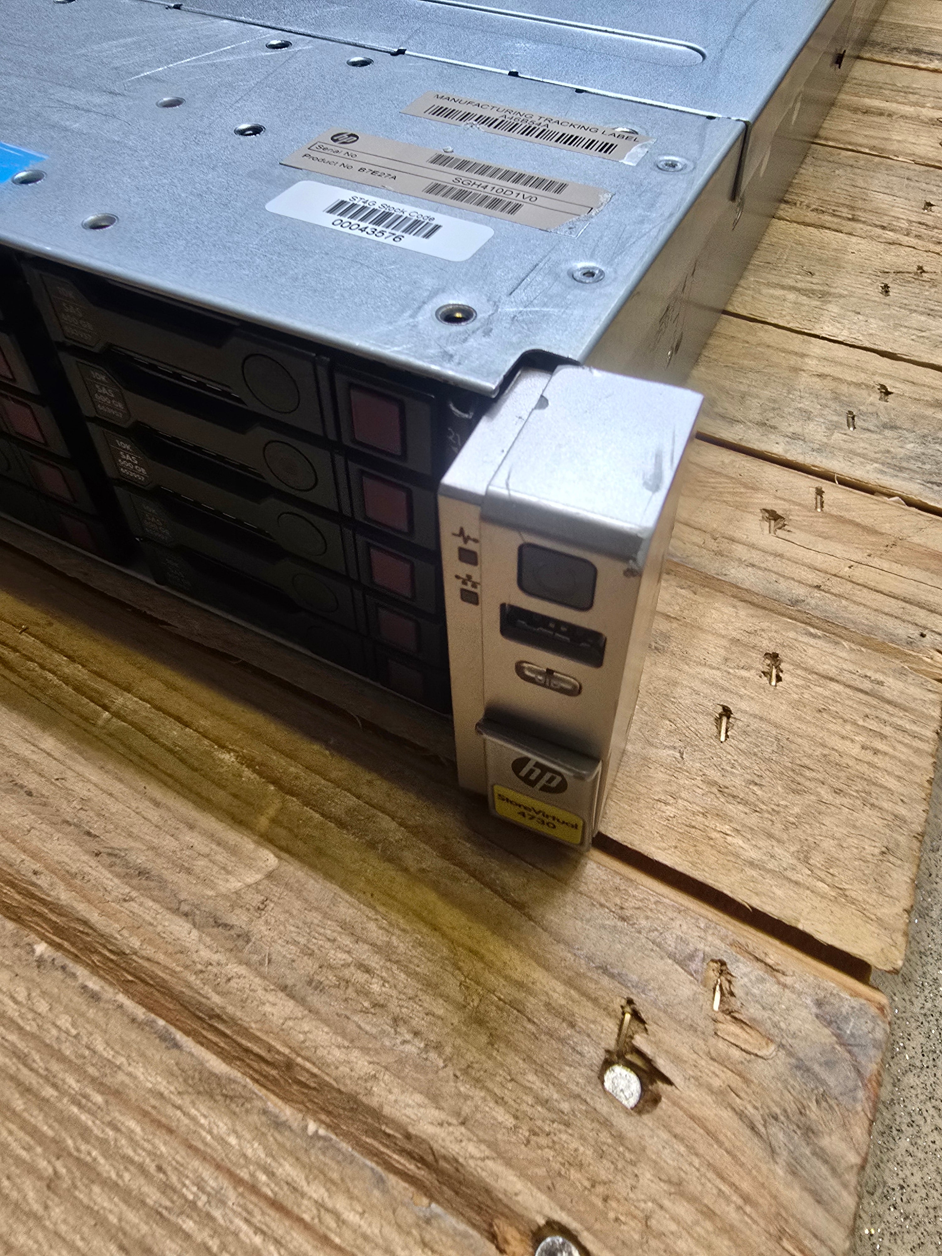 HP Storage Array StoreVirtual 4730 E5 2620 64GB RAM 15TB SAS Storage
