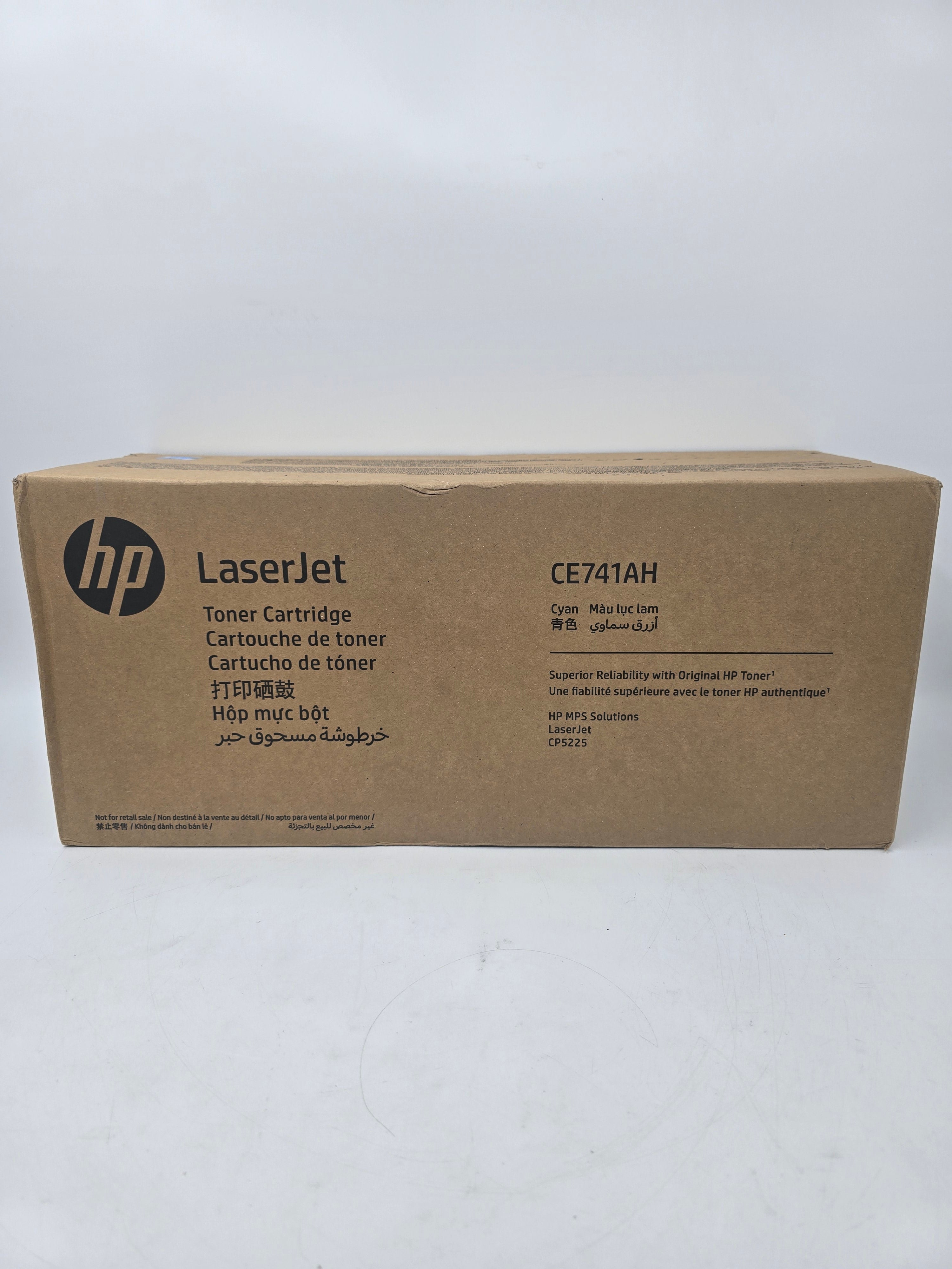 HP Toner Cartridge LaserJet CE741AH Cyan Genuine Toner Cartridge CP5225