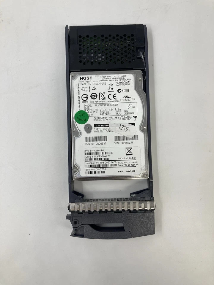 Batch of 11 2.5" NetApp 900GB SAS Hard Disk Drives 10K RPM (108-00222)